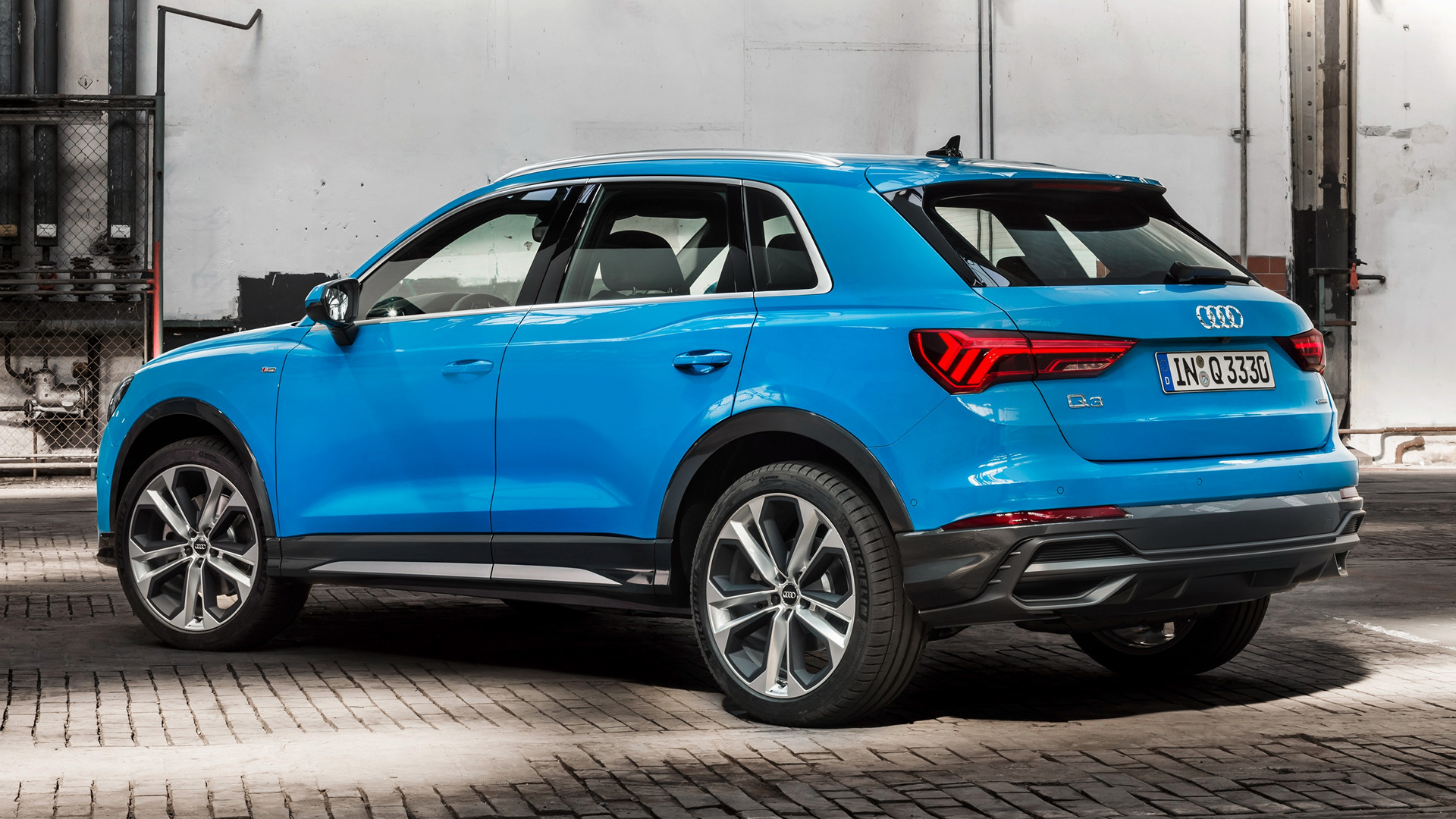 Audi Q3 S Line Blue Car Car Compact Car Crossover Car Suv 1920x1080