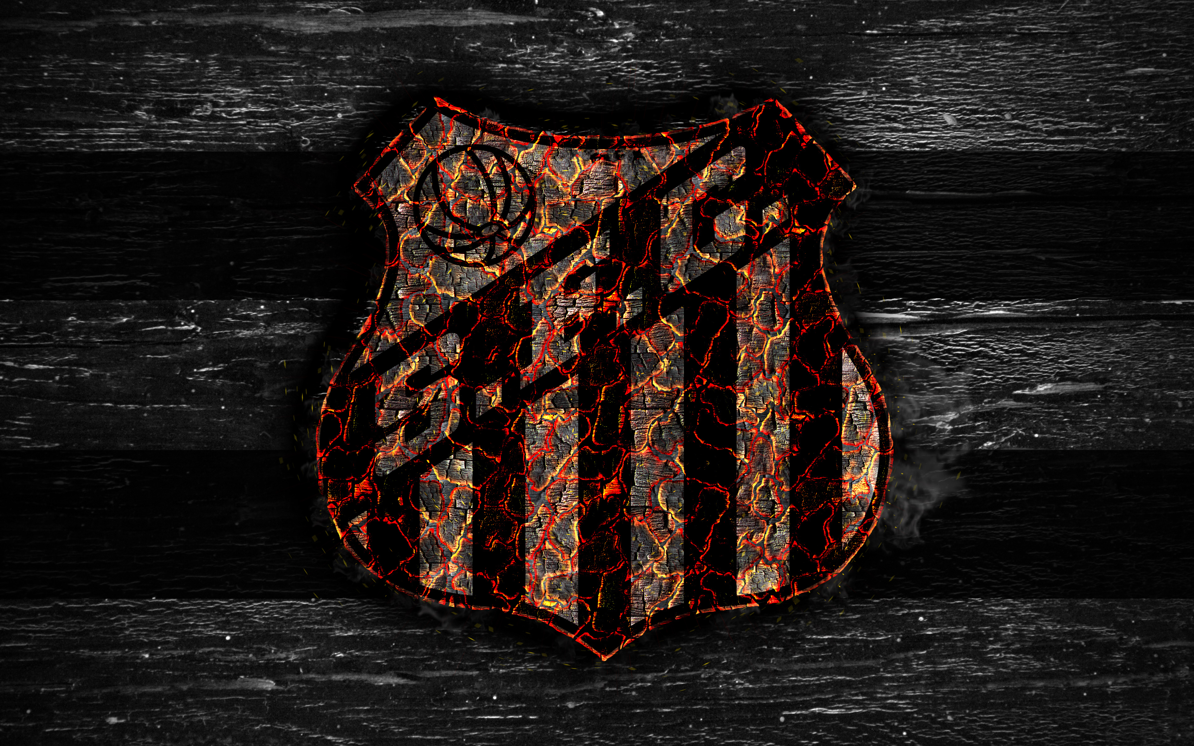 Emblem Fire Logo Santos Fc Soccer 3840x2400