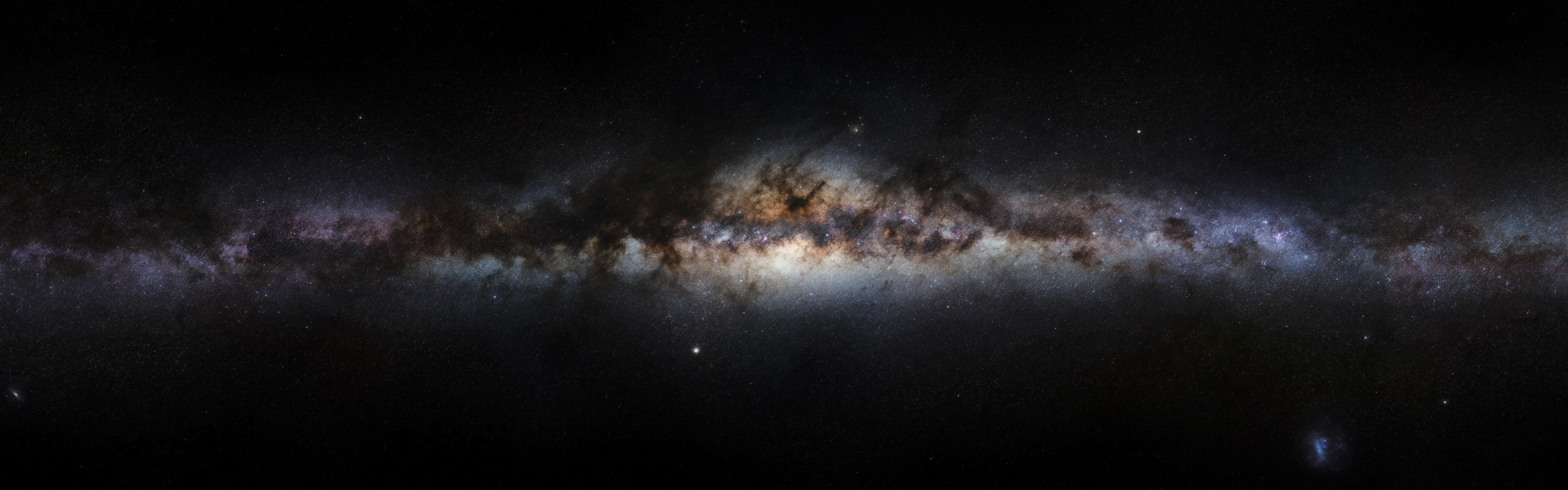 Galaxy Milky Way Stars 3840x1200