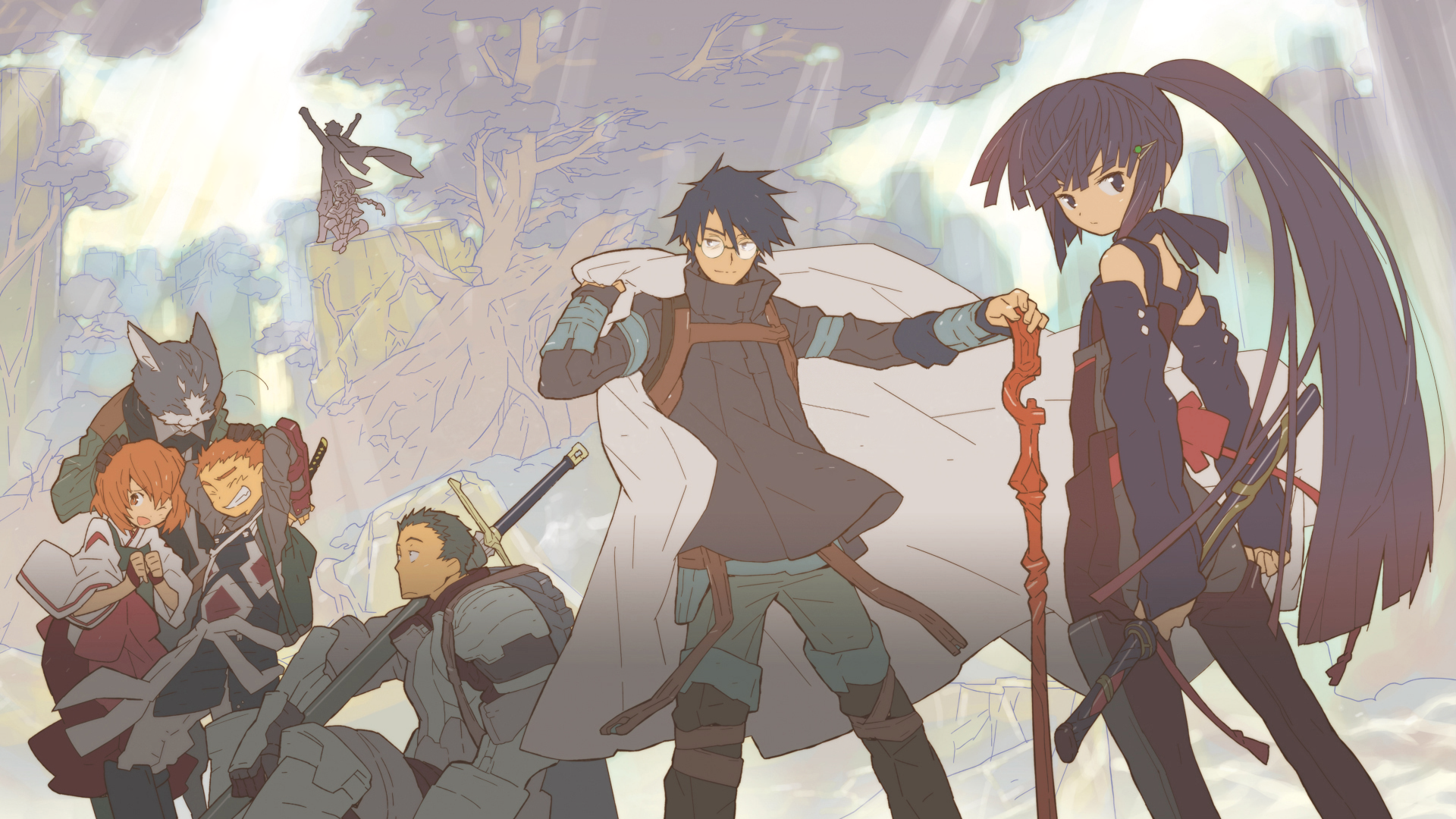 Log Horizon Akatsuki Log Horizon Nyanta Shiroe Naotsugu 1920x1080