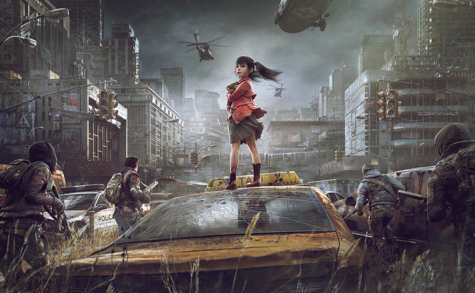 Child Girl Military Post Apocalyptic Soldier 1920x1184