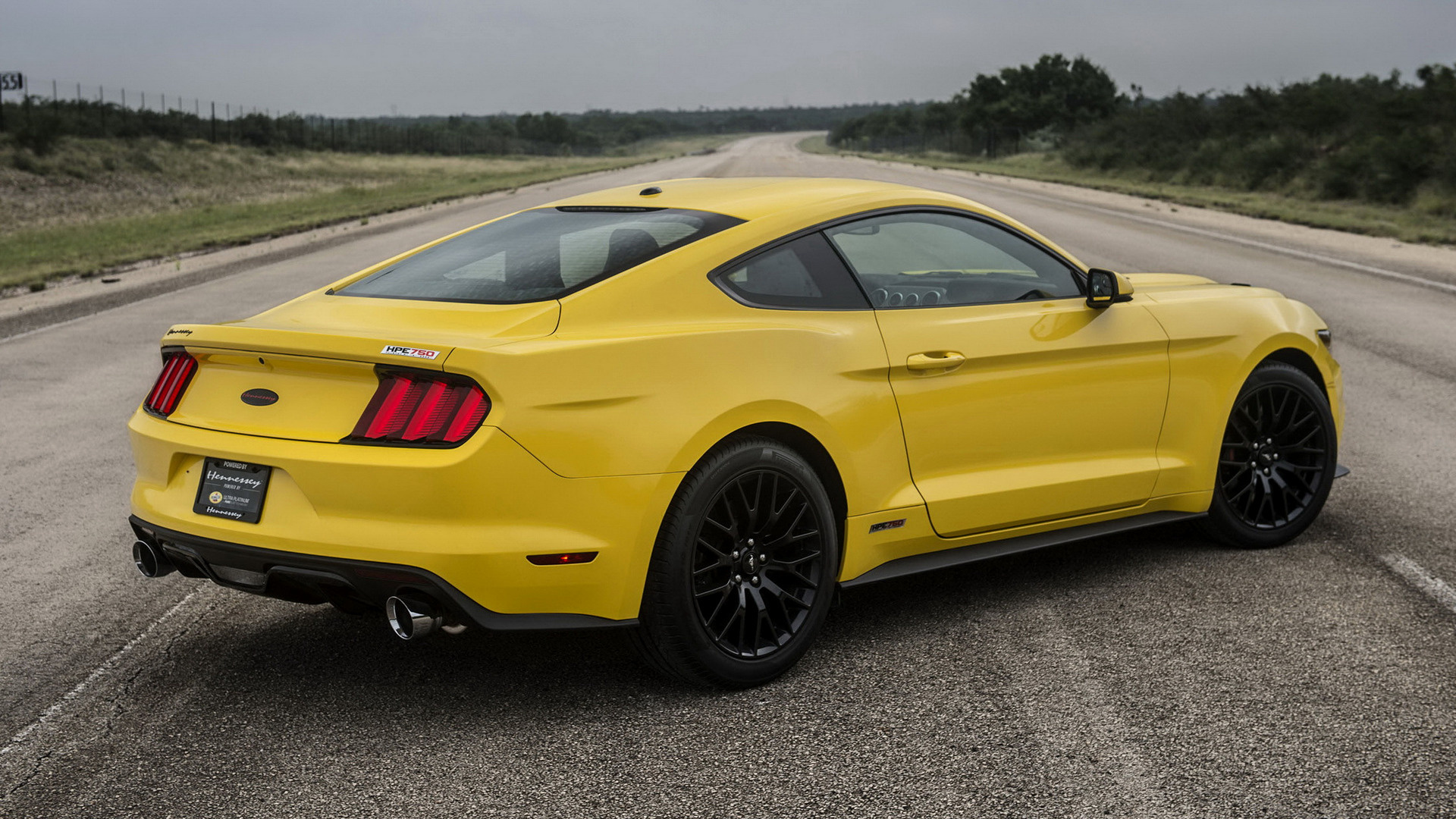 Car Coupe Hennessey Mustang Gt Muscle Car Tuning Yellow Car 1920x1080