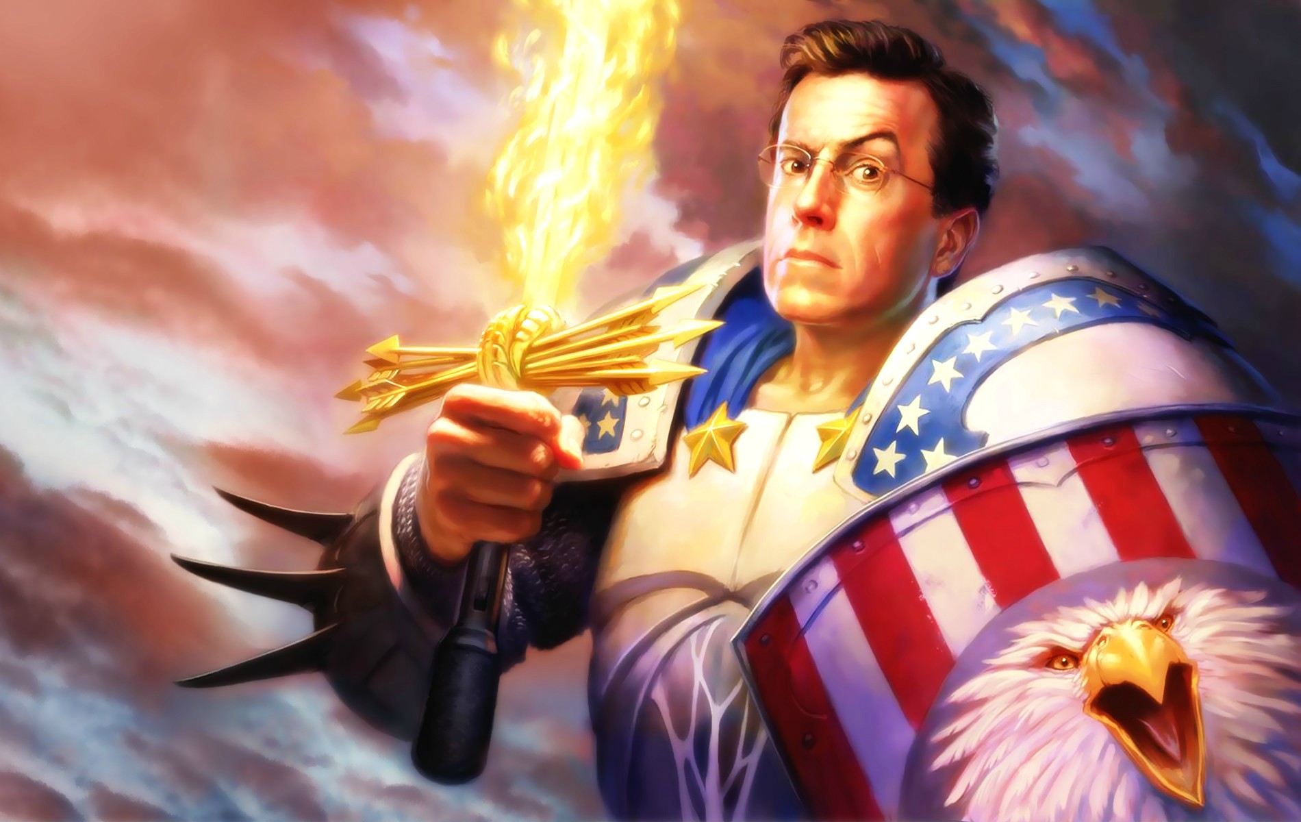 Steven Colbert Warhammer American Flag 1900x1200