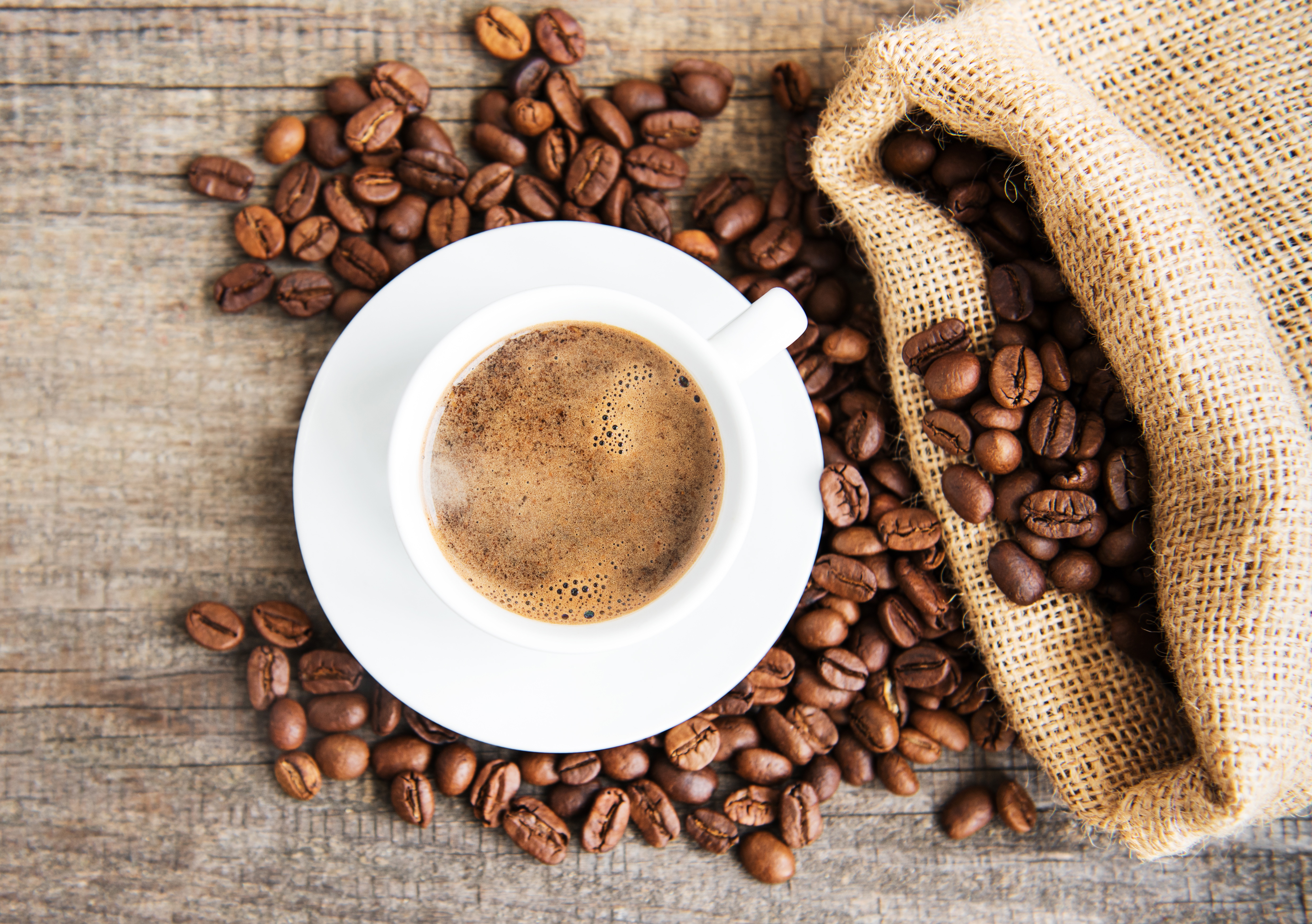 Coffee Coffee Beans Cup Drink Still Life 4955x3492