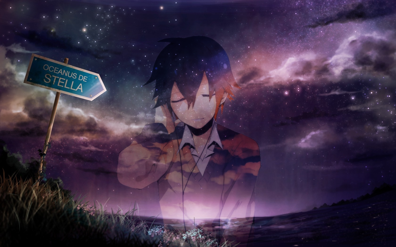Space Anime Boys Picture In Picture 1680x1050