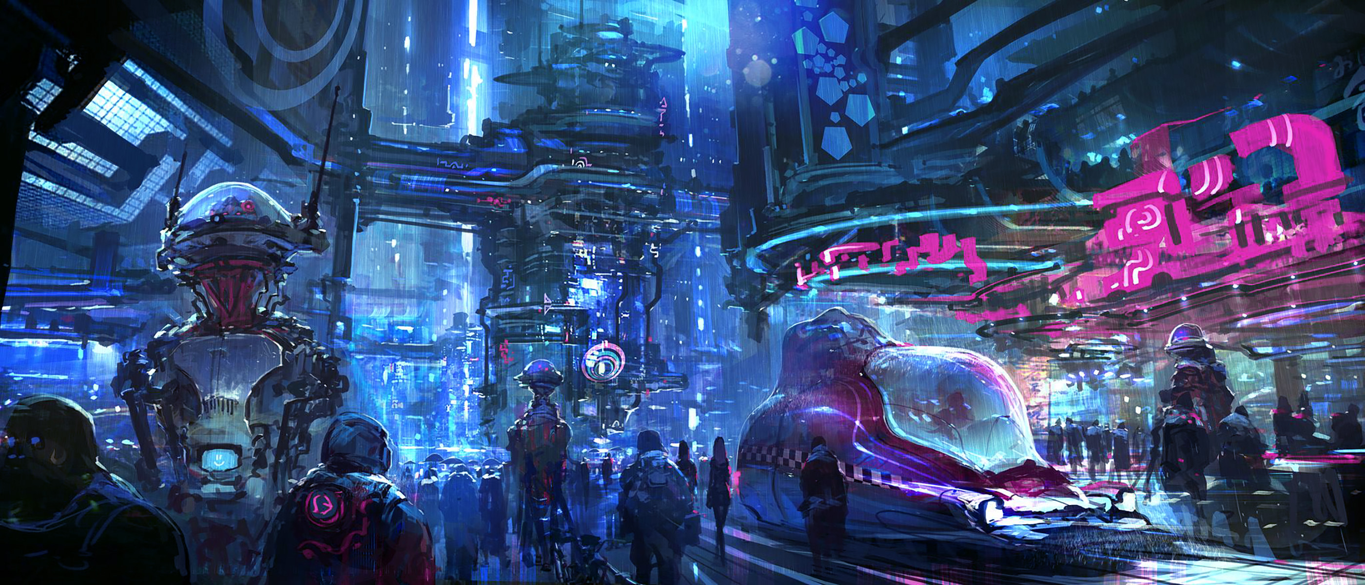 Sci Fi City 2800x1200