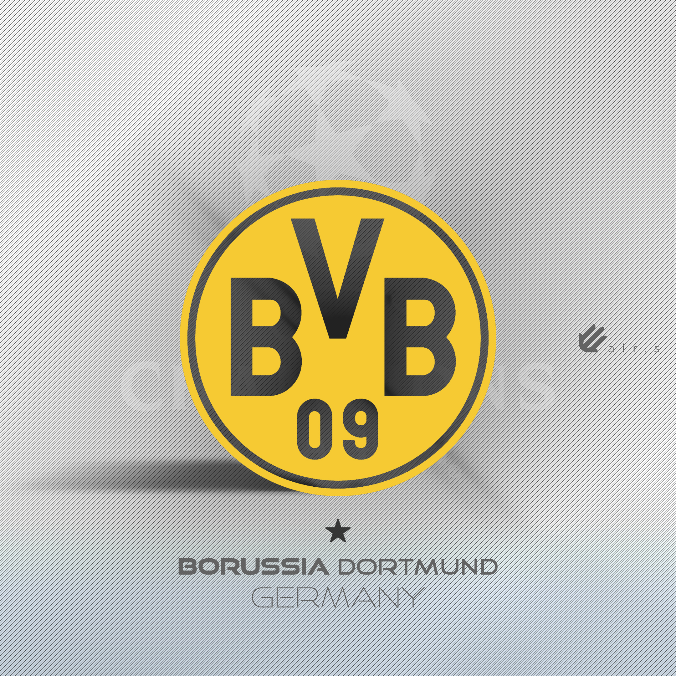 Borussia Dortmund Logo Champions League Clubs Graphic Design Creativity Soccer Sport Sports Numbers  2160x2160