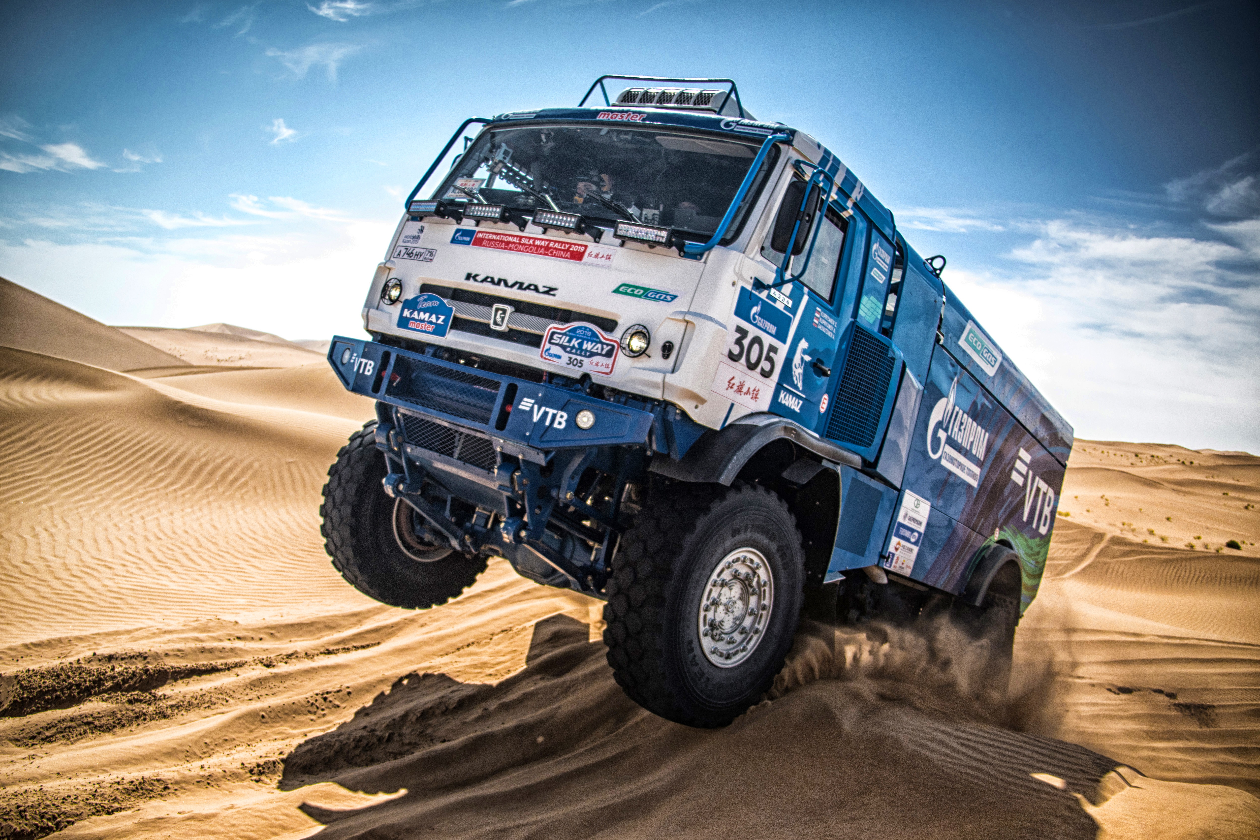 Desert Kamaz Rallying Red Bull Sand Truck Vehicle 5000x3333