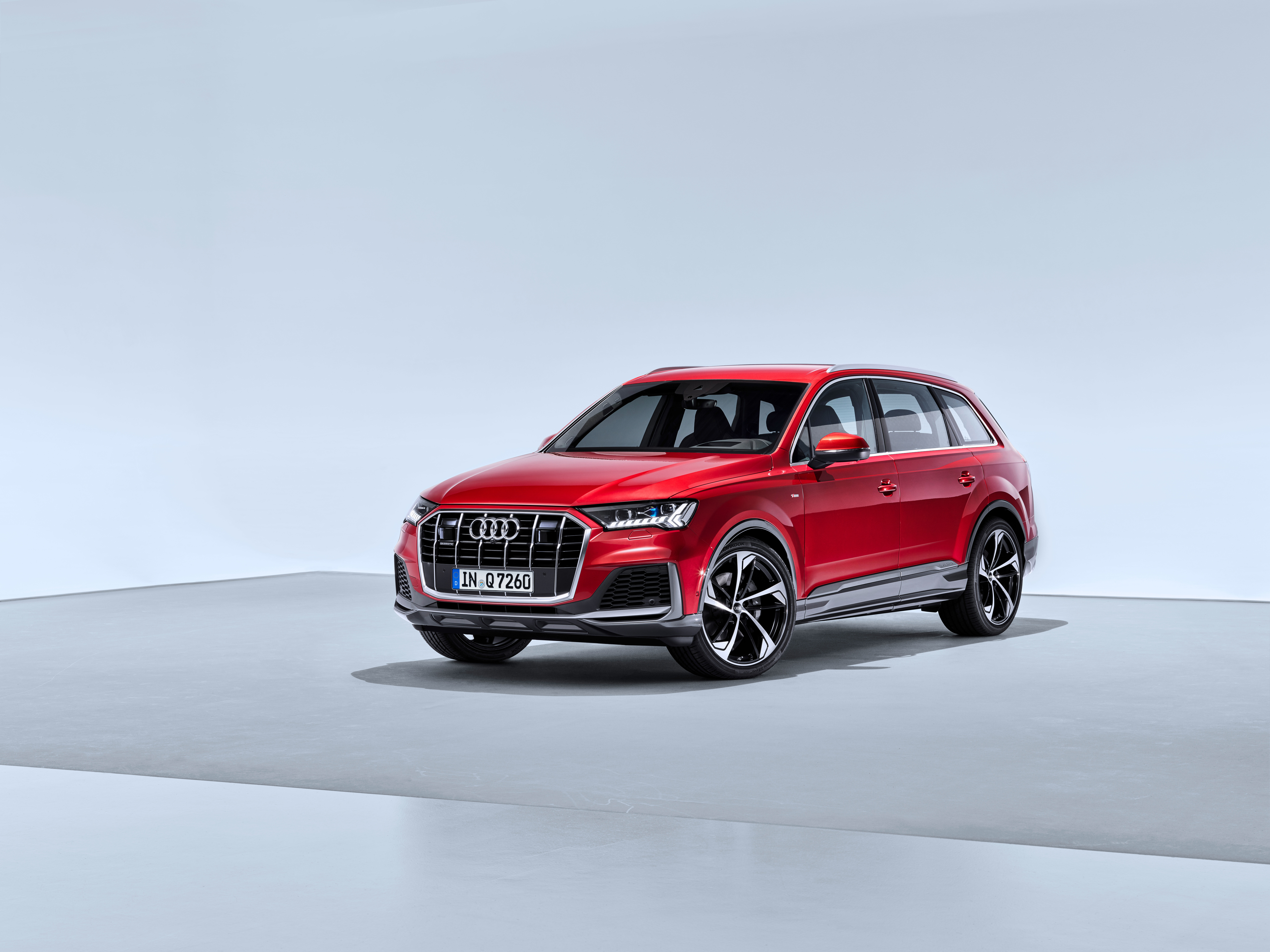 Audi Audi Q7 Car Luxury Car Red Car Suv Vehicle 4961x3720