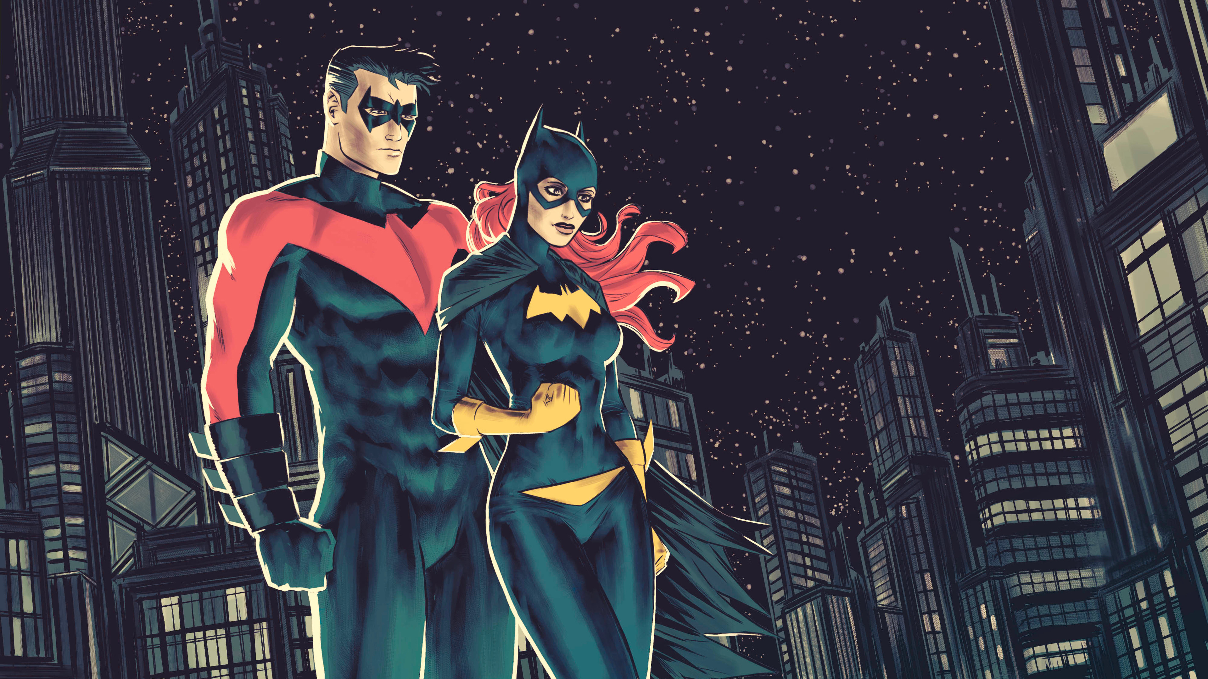 Barbara Gordon Batgirl Dc Comics Dick Grayson Nightwing 3840x2160