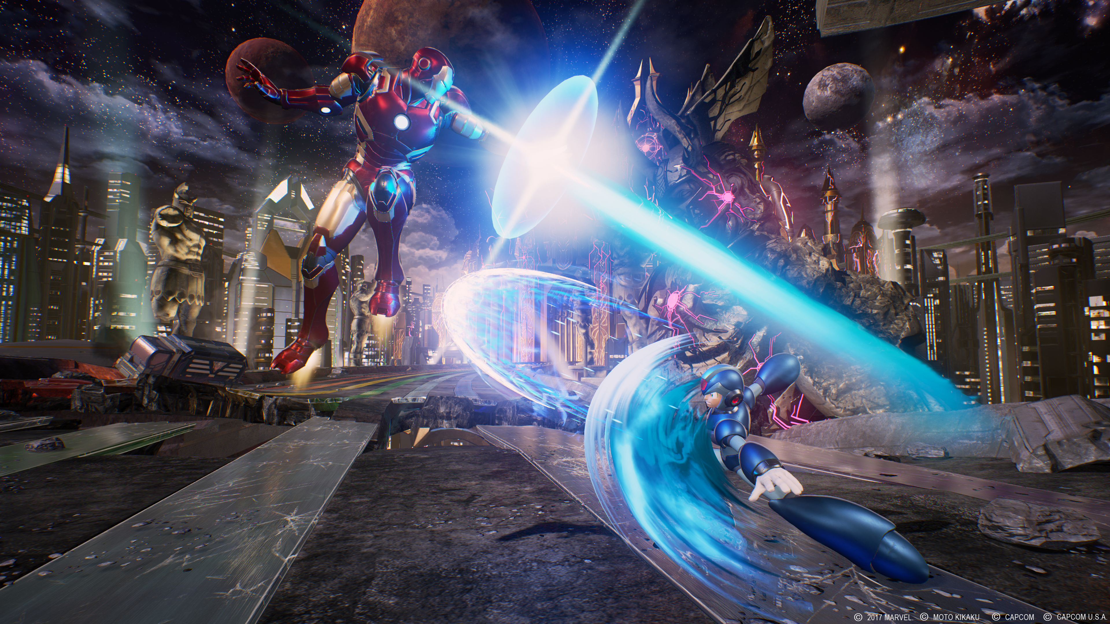Iron Man Marvel Vs Capcom Infinite Mega Man X 3840x2160
