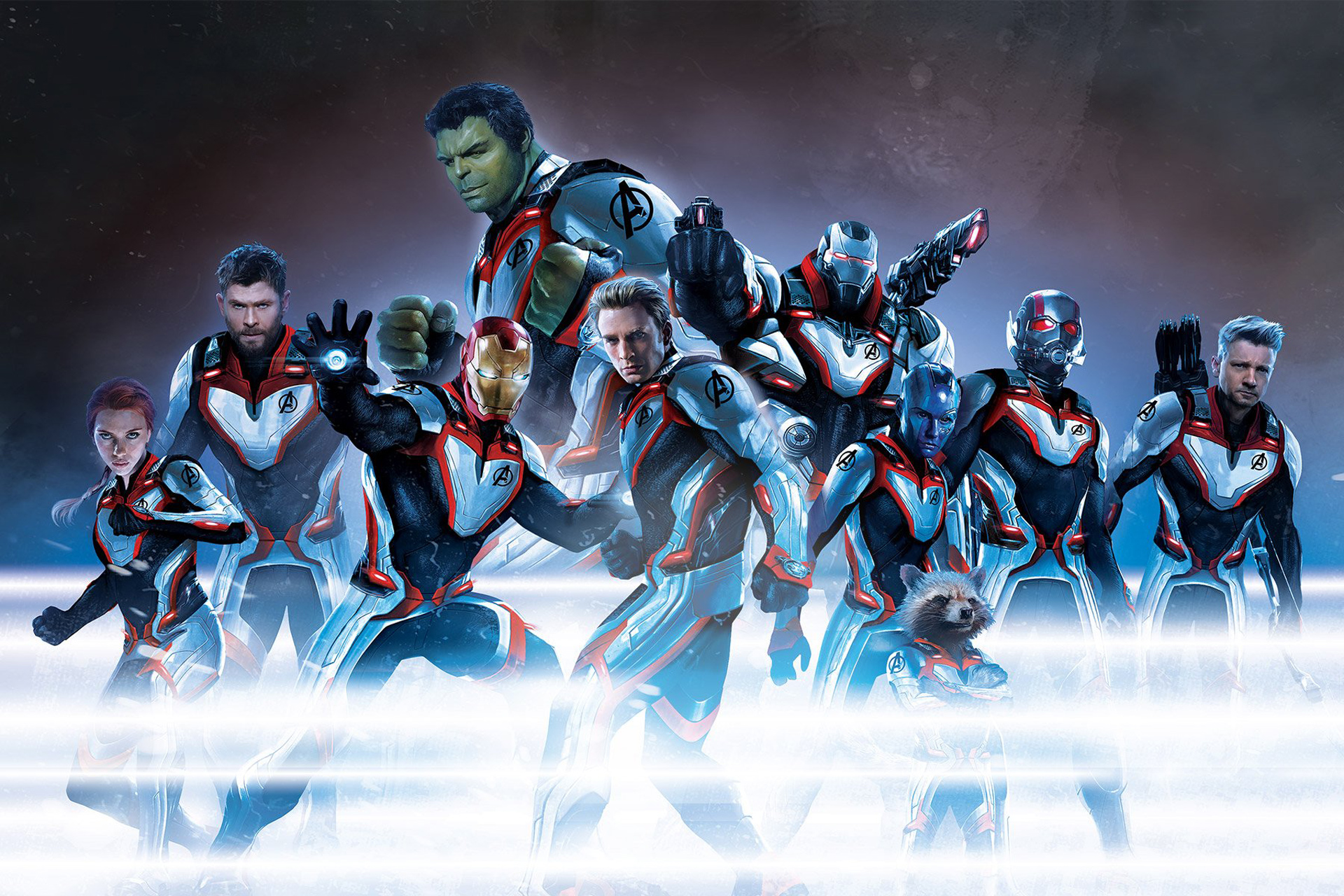 Ant Man Avengers Endgame Black Widow Captain America Hawkeye Hulk Iron Man Nebula Marvel Comics Rock 1920x1280