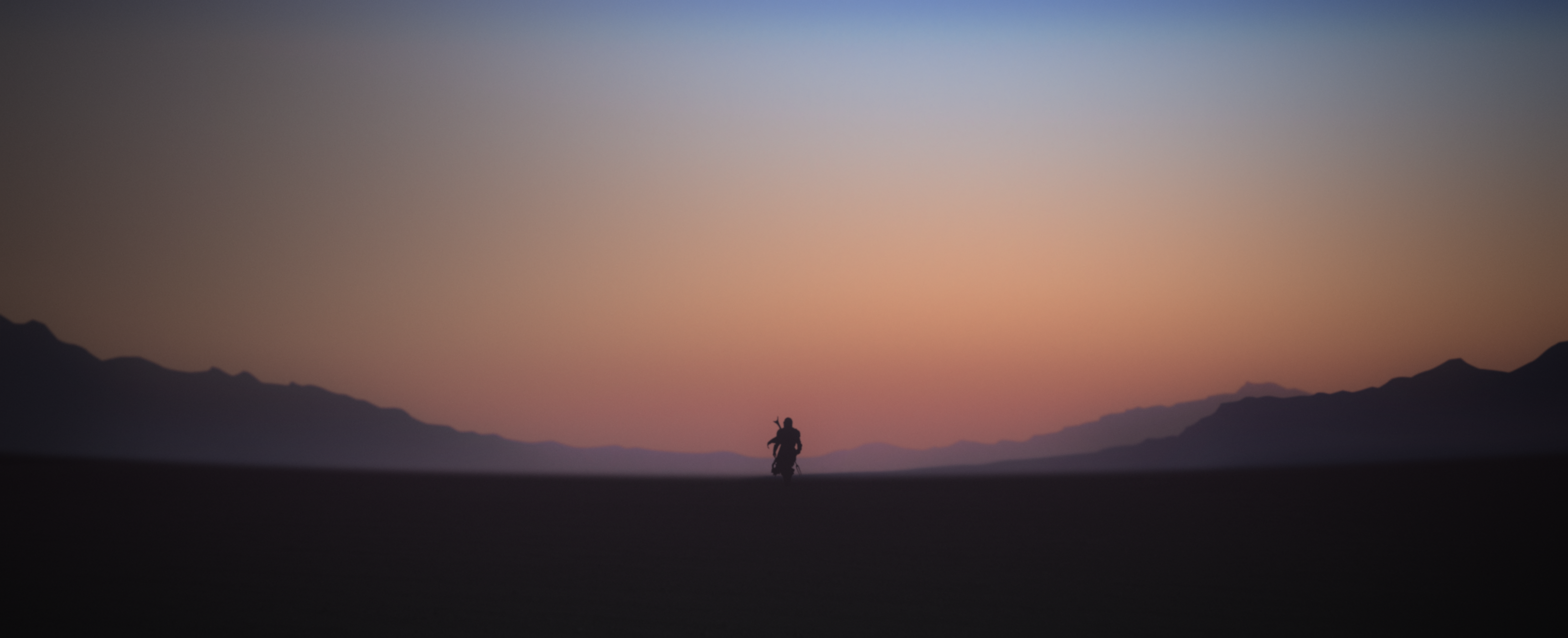 Louis Coyle Fantasy Art Digital Art Ultra Wide The Mandalorian Desert Gradient Landscape Mountains S 3440x1400