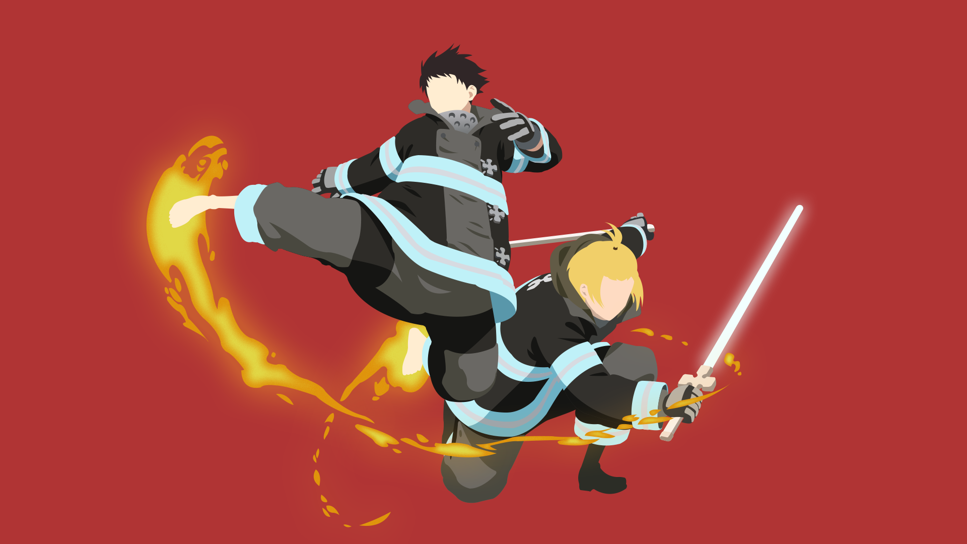 Arthur Boyle Enen No Shouboutai Fire Force Shinra Kusakabe 1920x1080