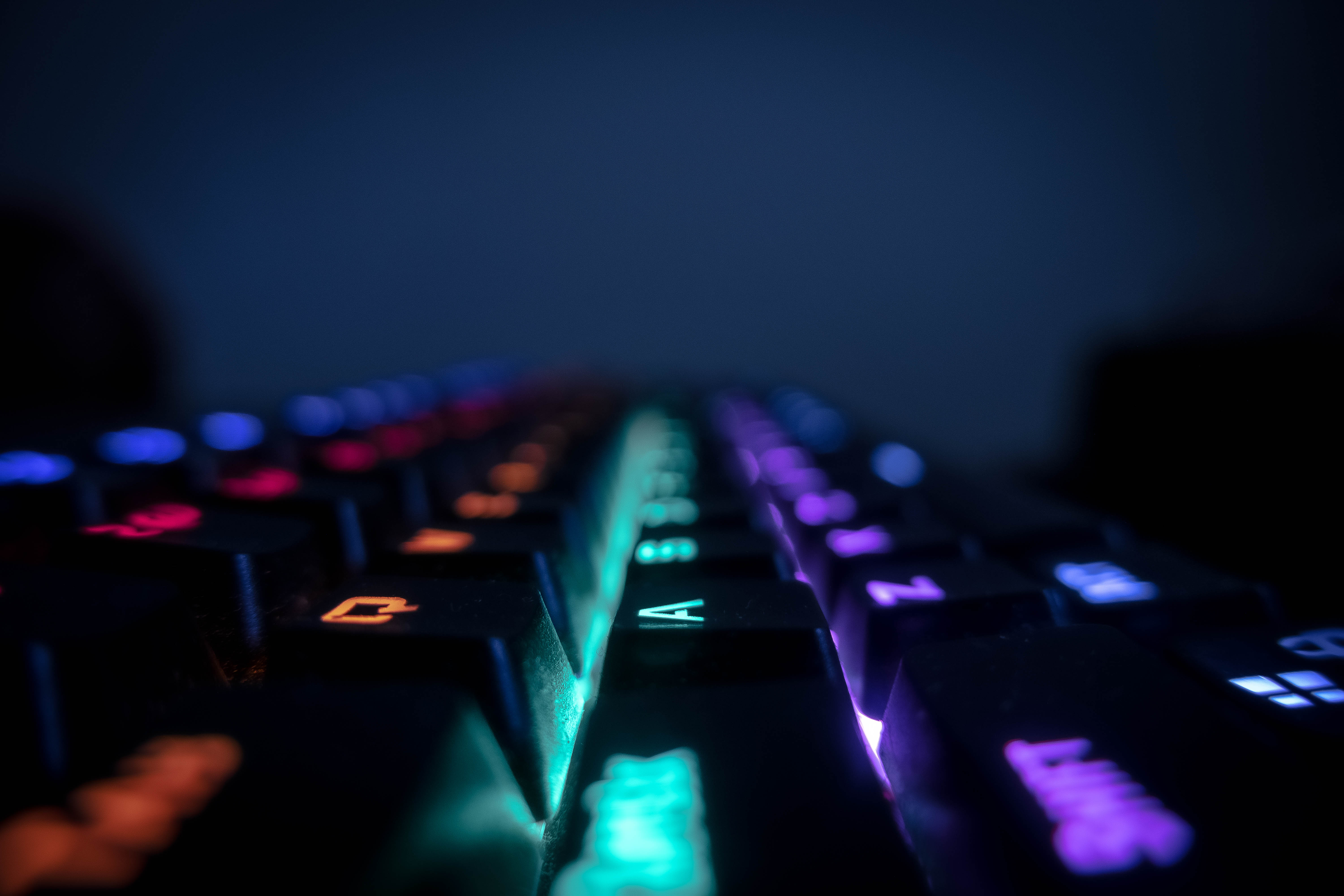 Keyboards RGB Dark Colorful Night Mechanical Keyboard ...