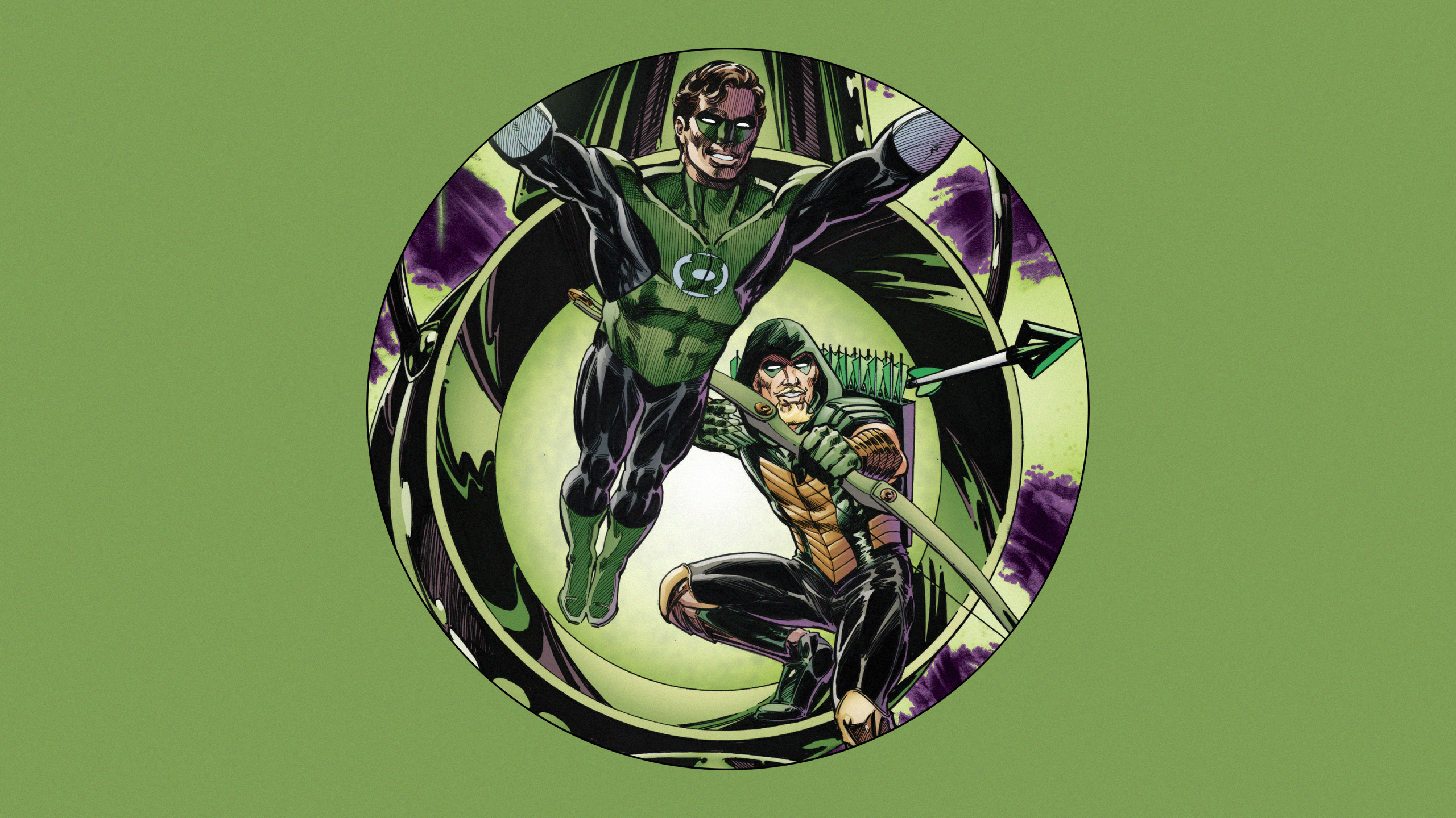 Dc Comics Green Arrow Green Lantern 2560x1440