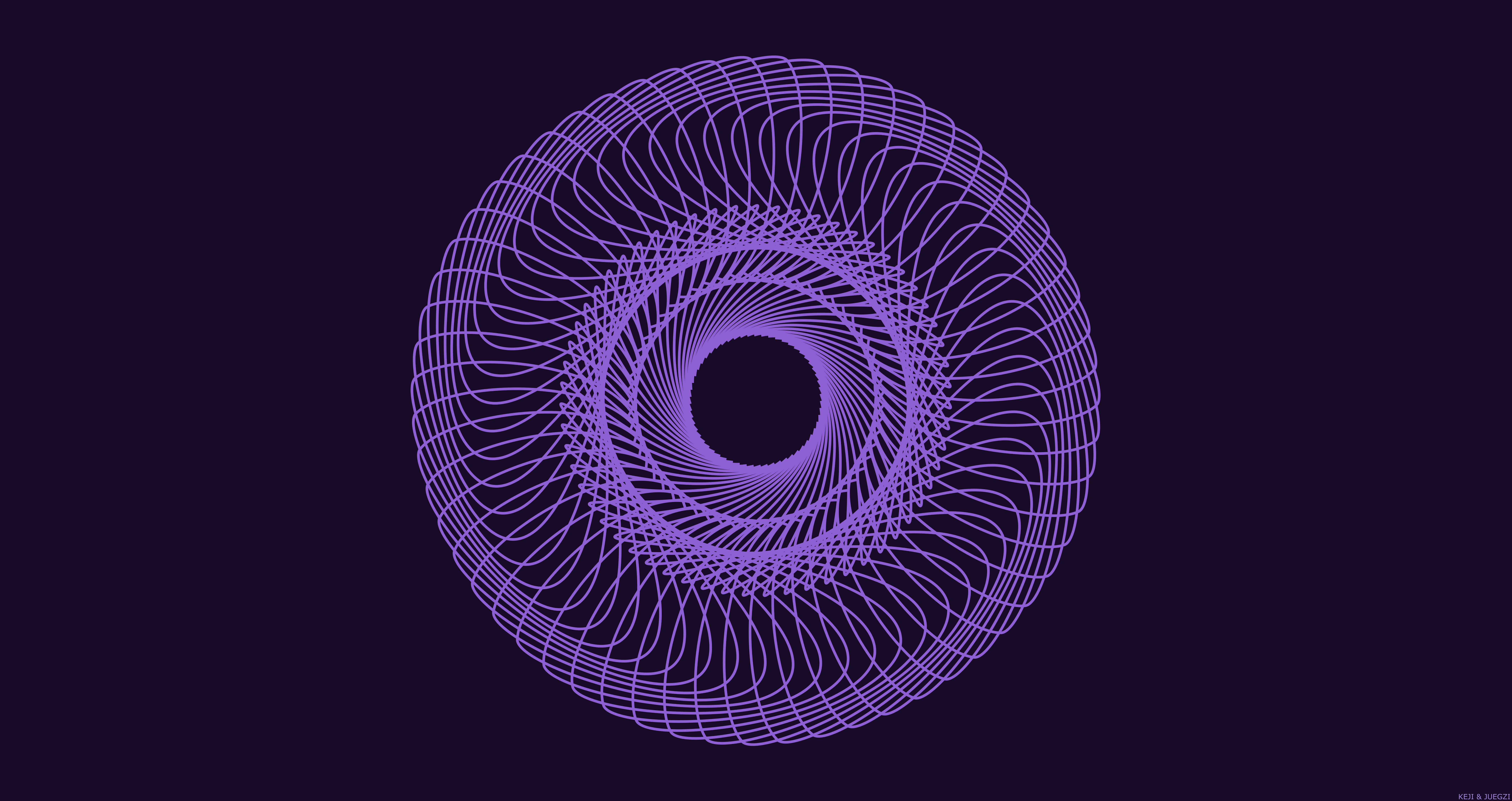 Digital Art Lines Purple Spiral 8500x4500