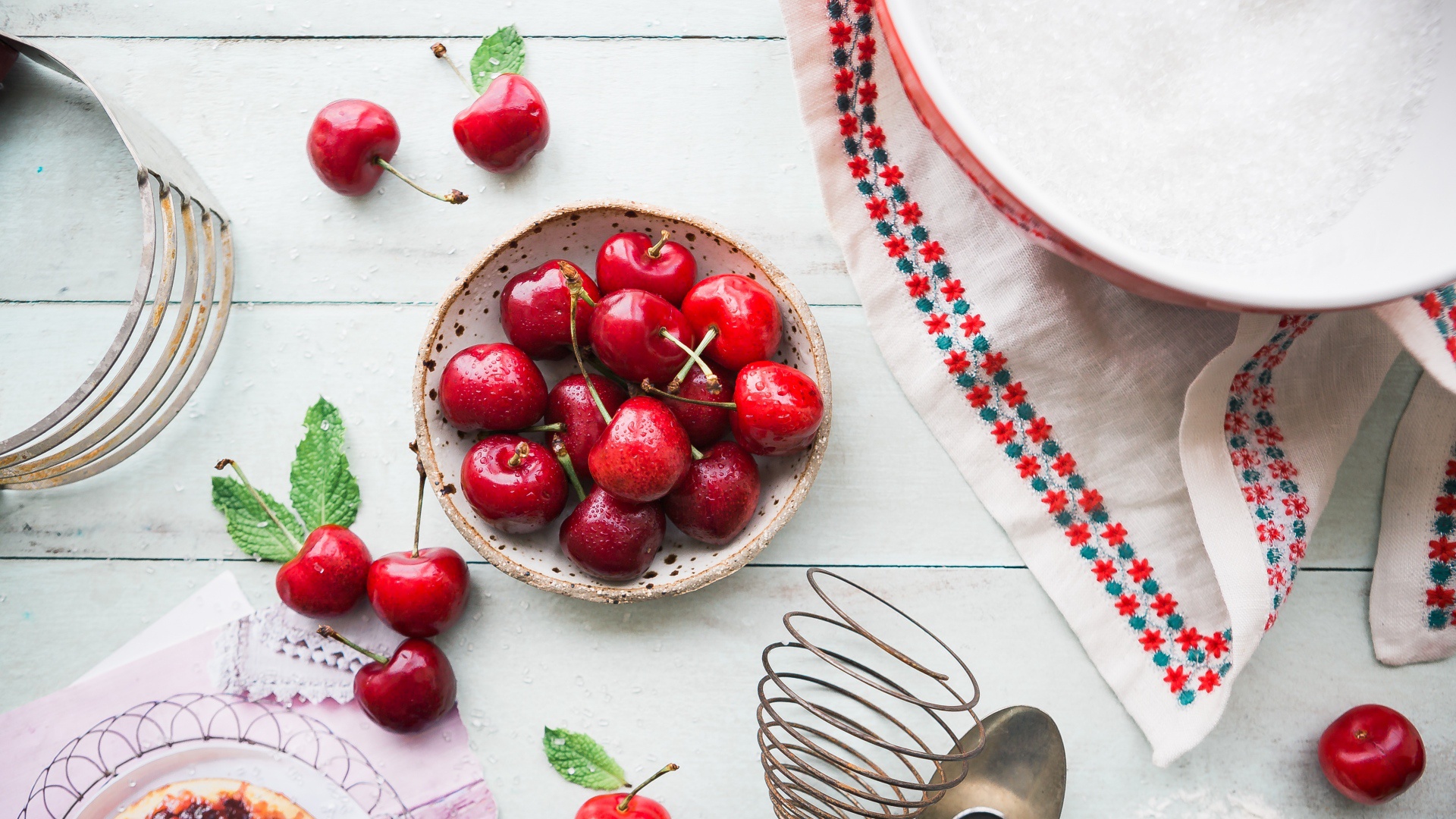 Cherry Fruit Still Life 1920x1080