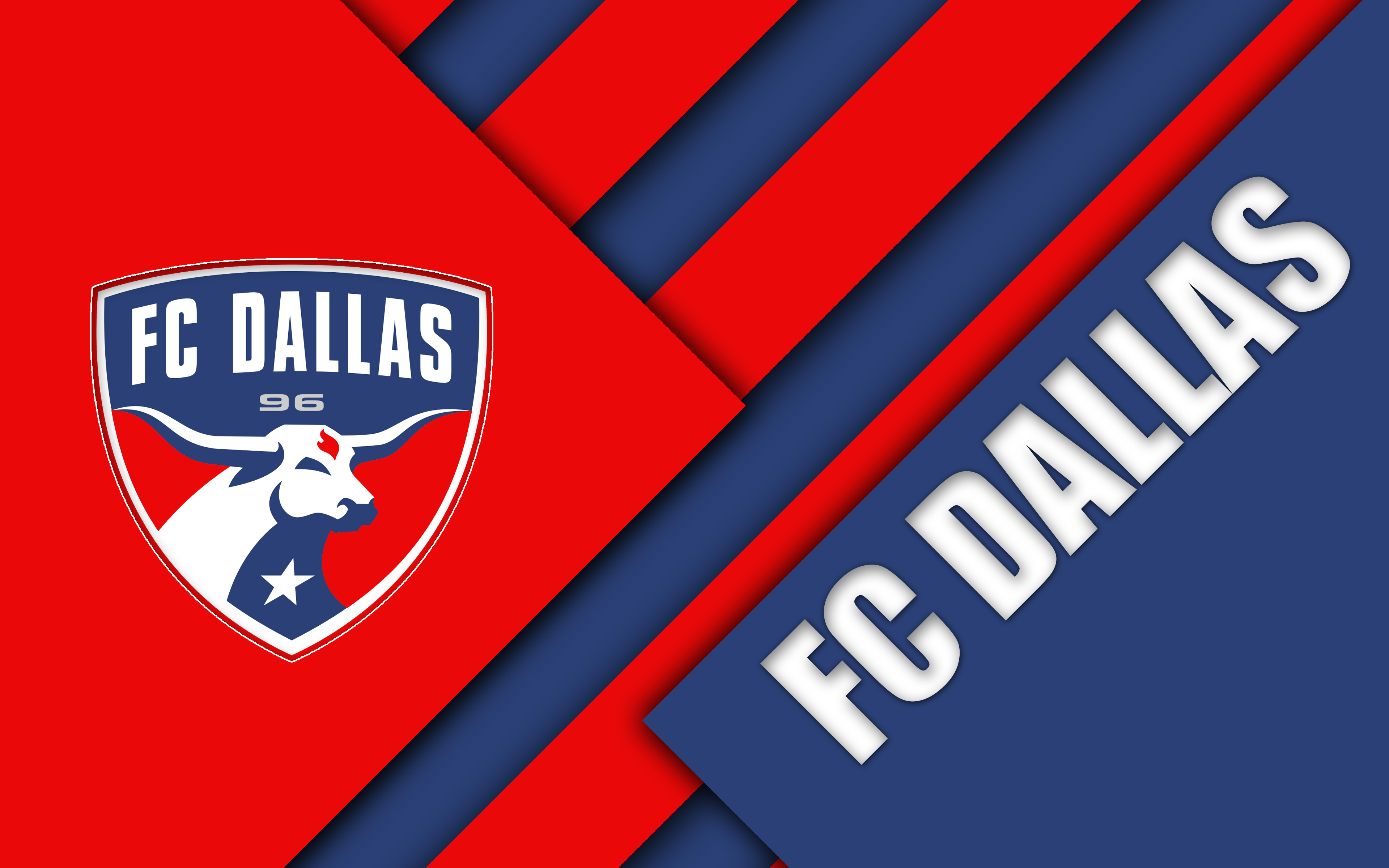 Emblem Fc Dallas Logo Mls Soccer 3840x2400
