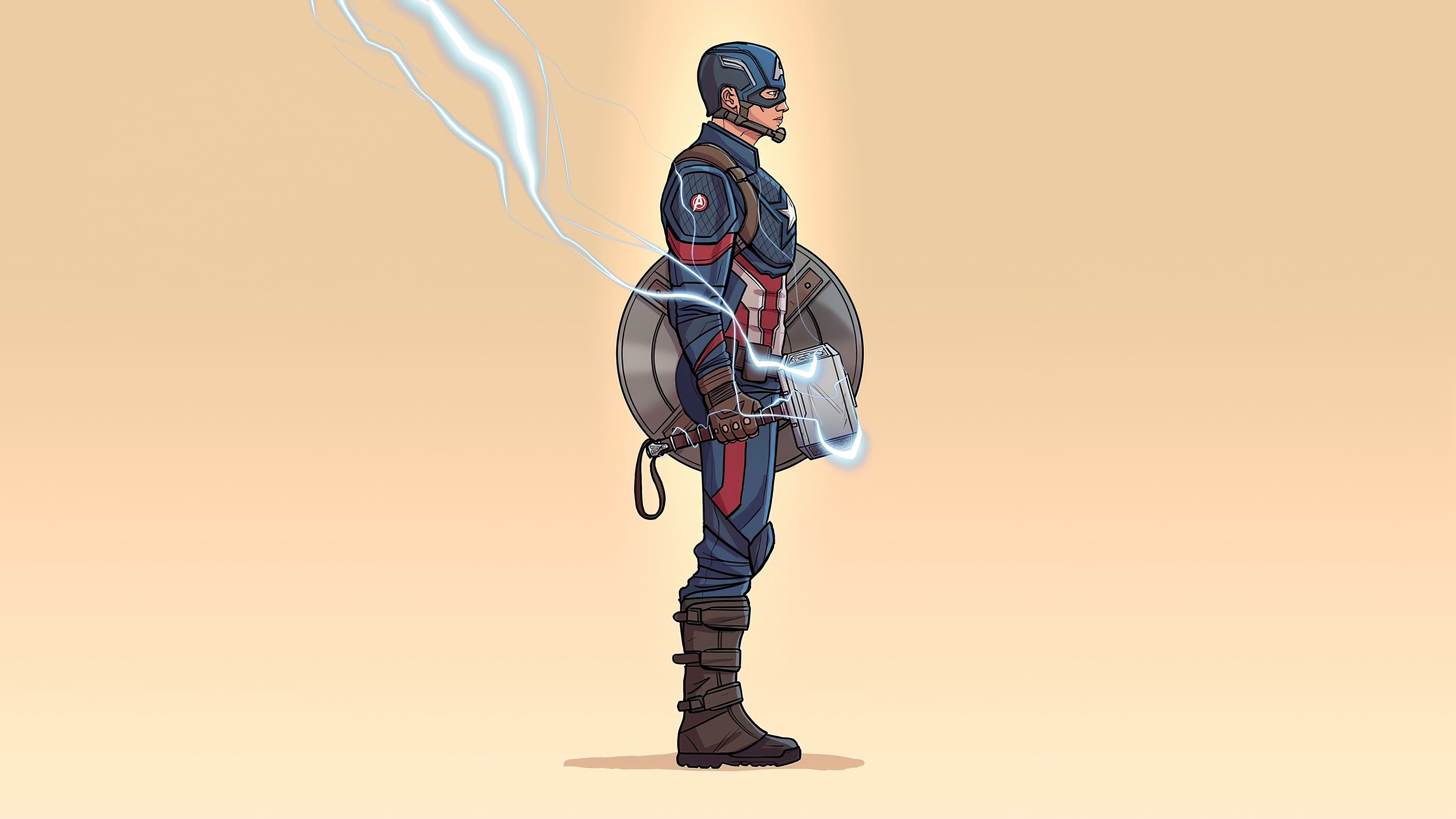 Captain America Marvel Comics Mjolnir 3840x2160