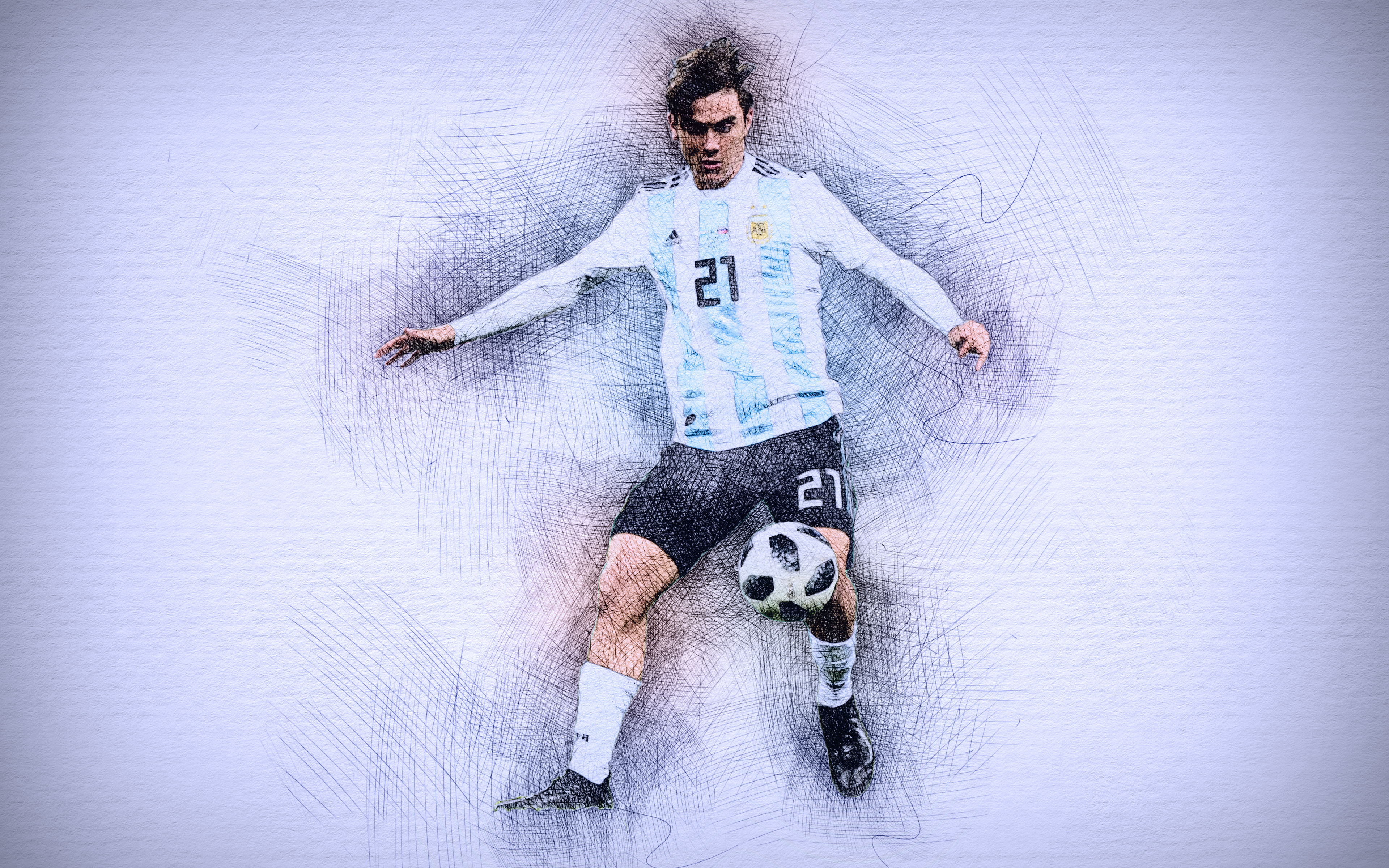 Argentinian Paulo Dybala Soccer 3840x2400