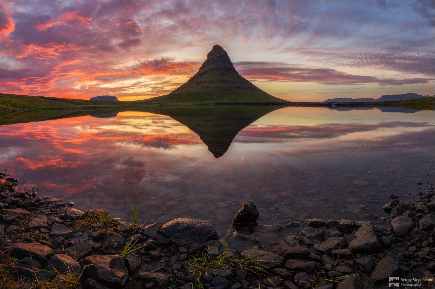 Sergey Stepanenko Reflection Lake Clouds Sunset Rocks Sky Landscape Photography 1400x933