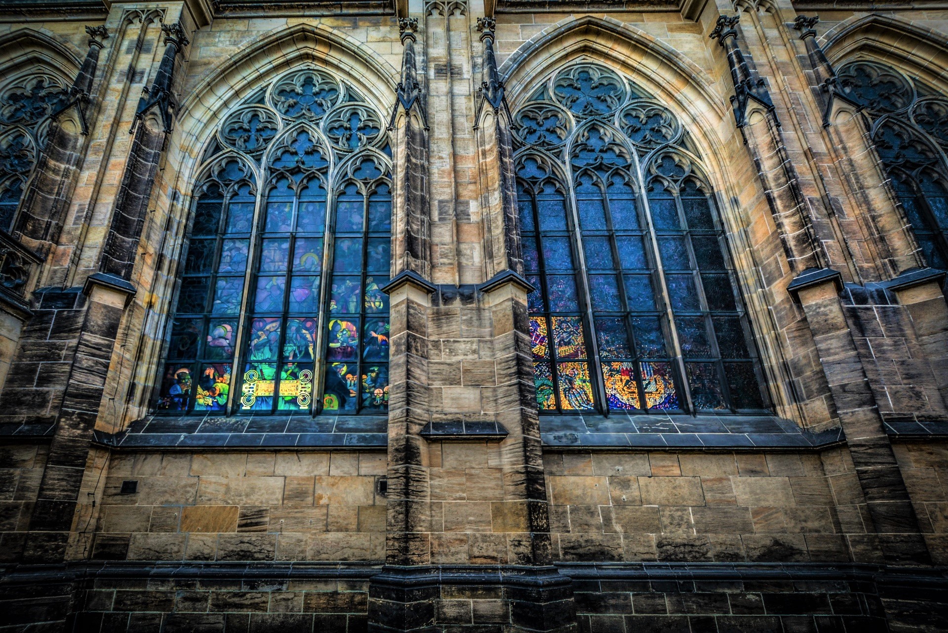 Arch Architecture Cathedral Church Stained Glass Window 1920x1281