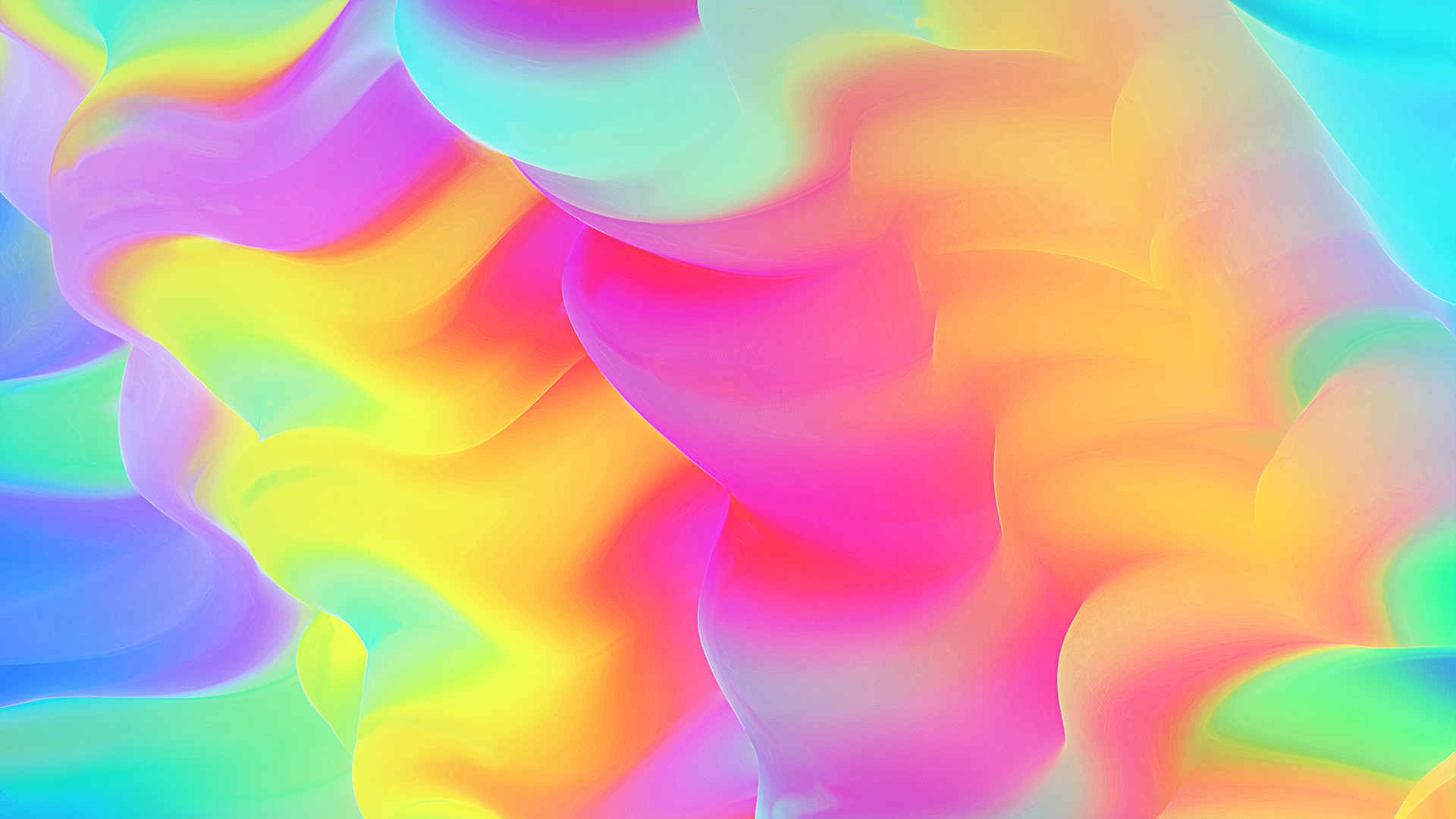 Abstract Colorful Wavy Mart Biemans 1920x1080