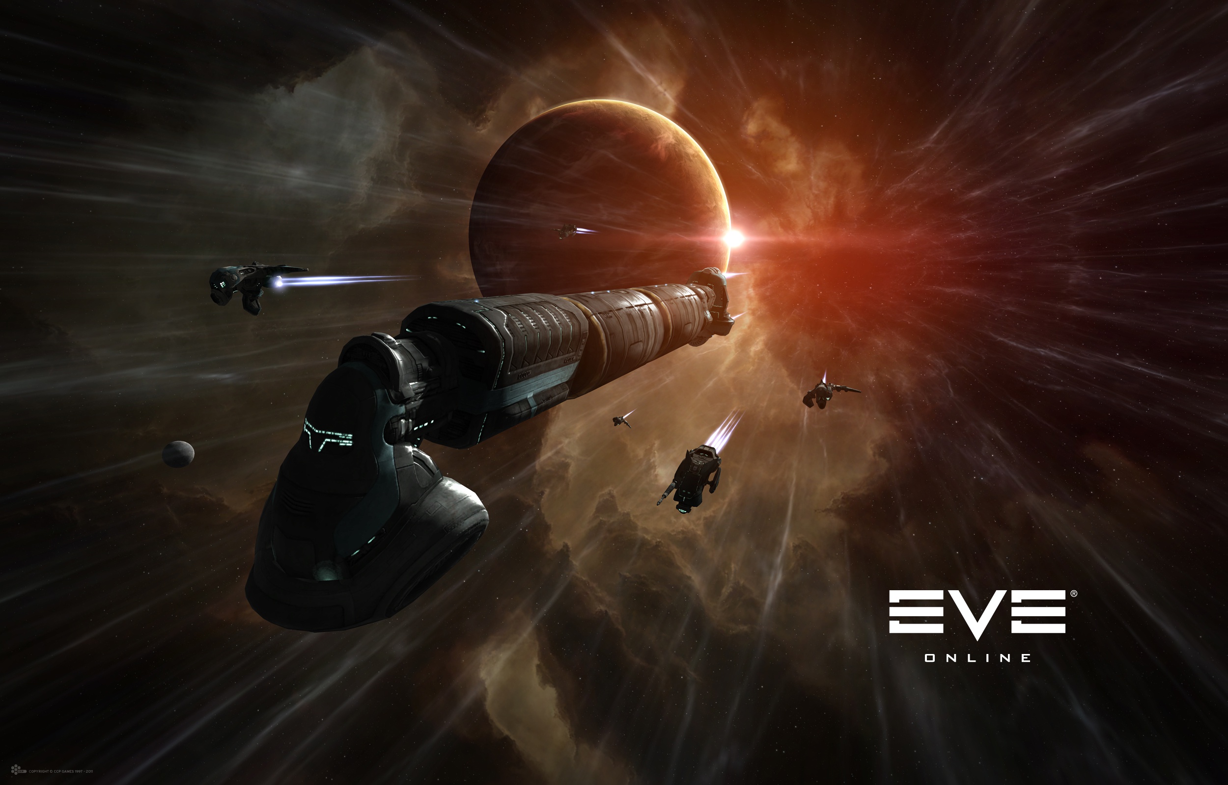 Eve Online Planet Space Spaceship 2500x1600