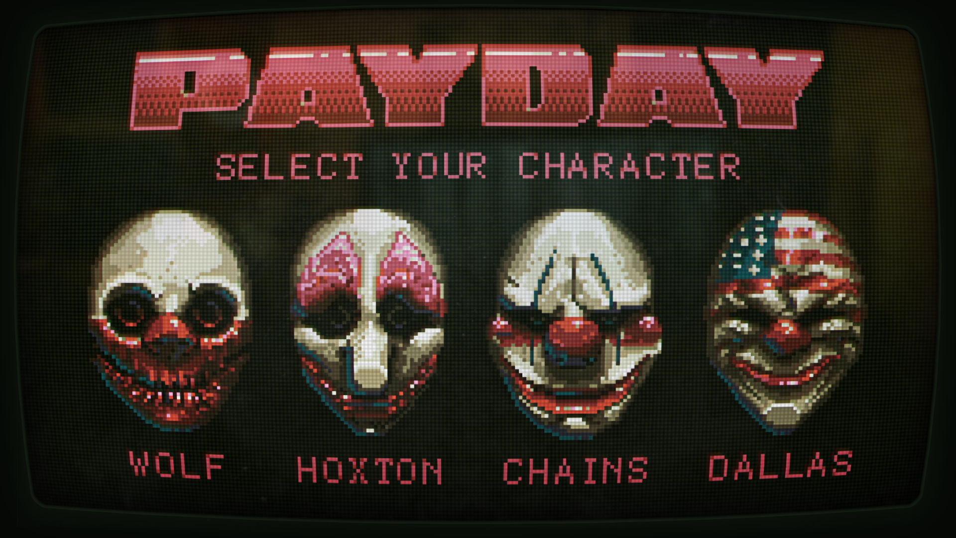 Chains Payday Dallas Payday Hoxton Payday Payday Payday 2 Pixel Art Wolf Payday 1920x1080