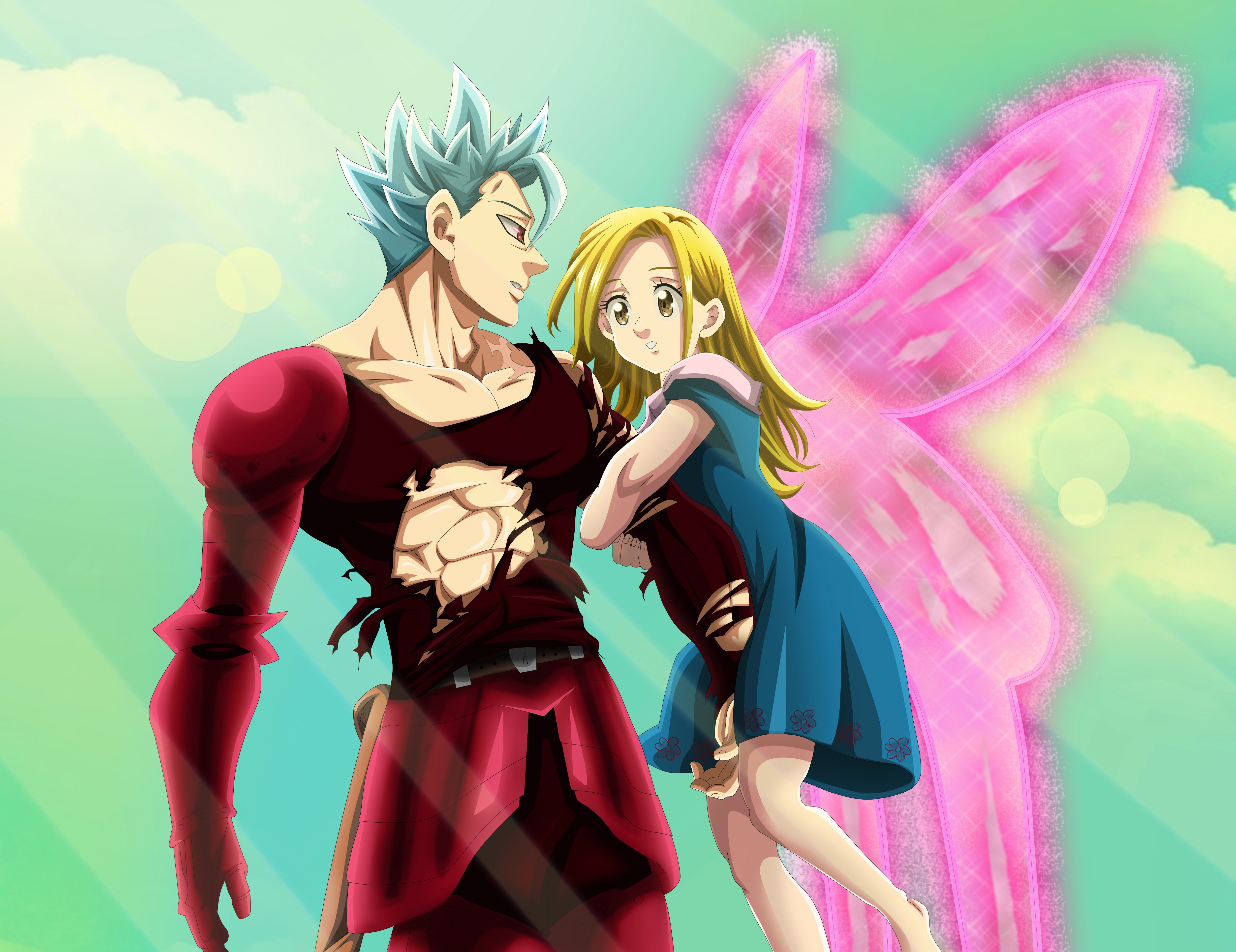 Ban The Seven Deadly Sins Blonde Elaine The Seven Deadly Sins The Seven Deadly Sins Wings 4984x3840