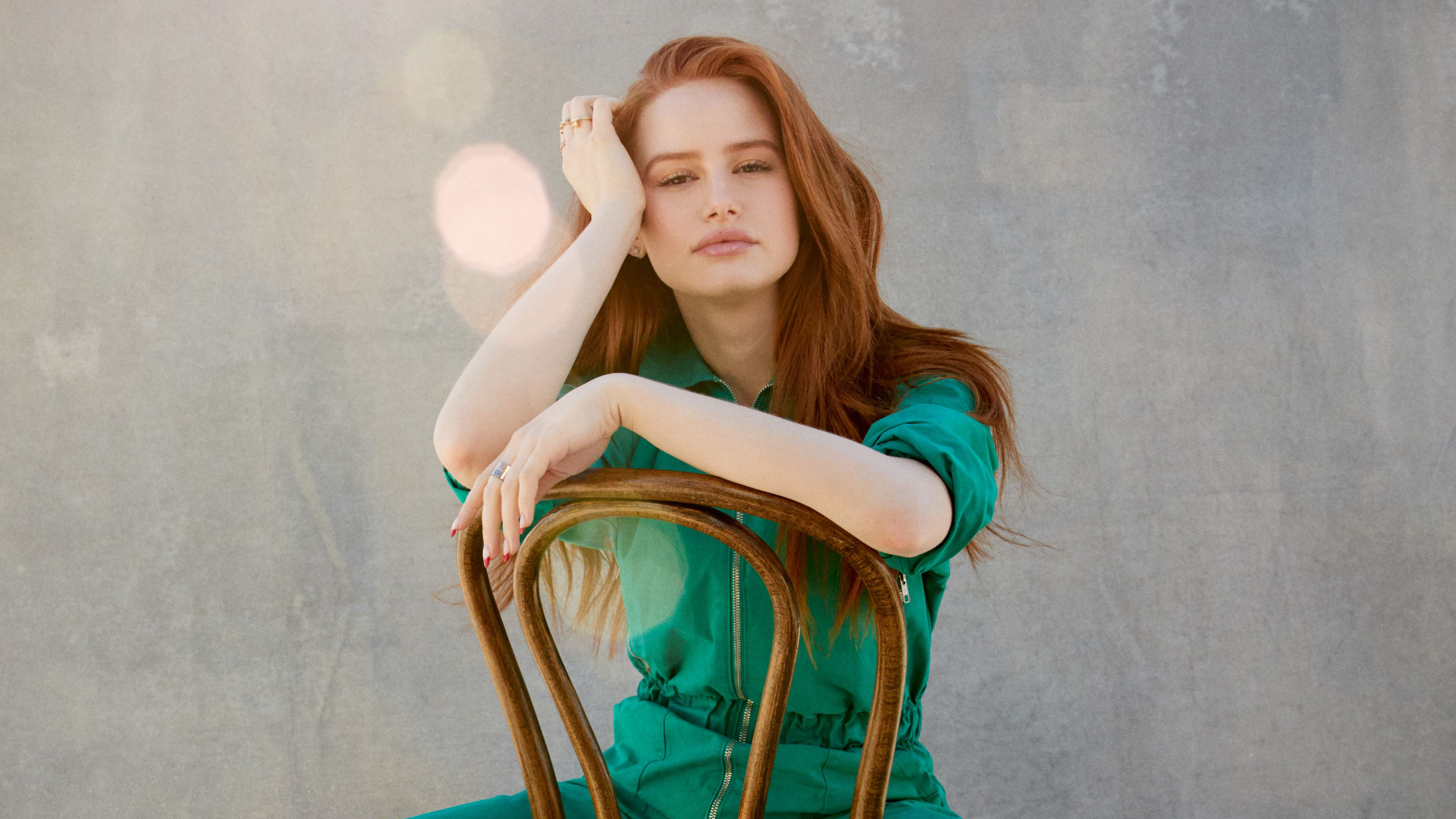 Actress American Madelaine Petsch Redhead 3275x1842