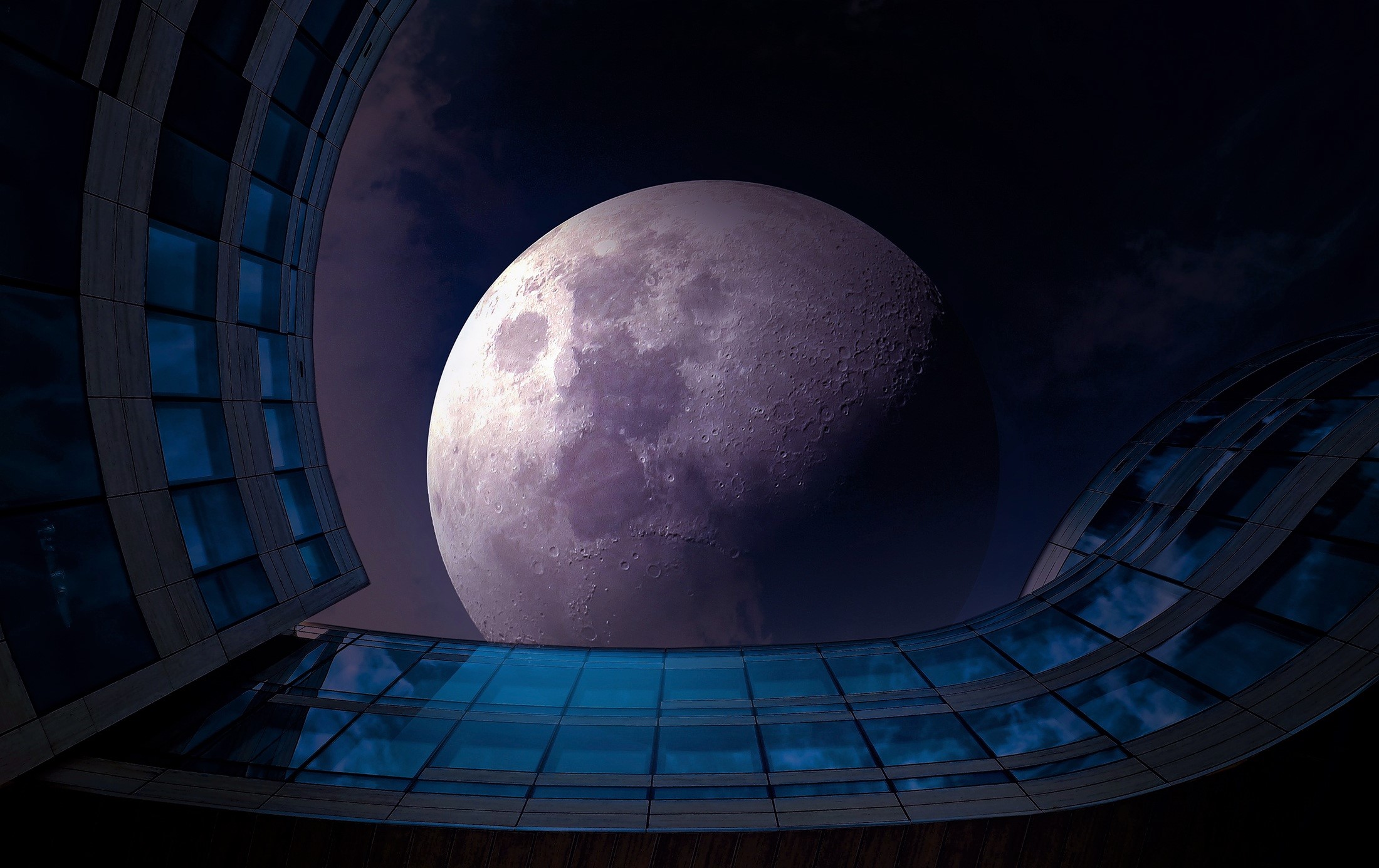 Blue Earth Moon Sky 2200x1386