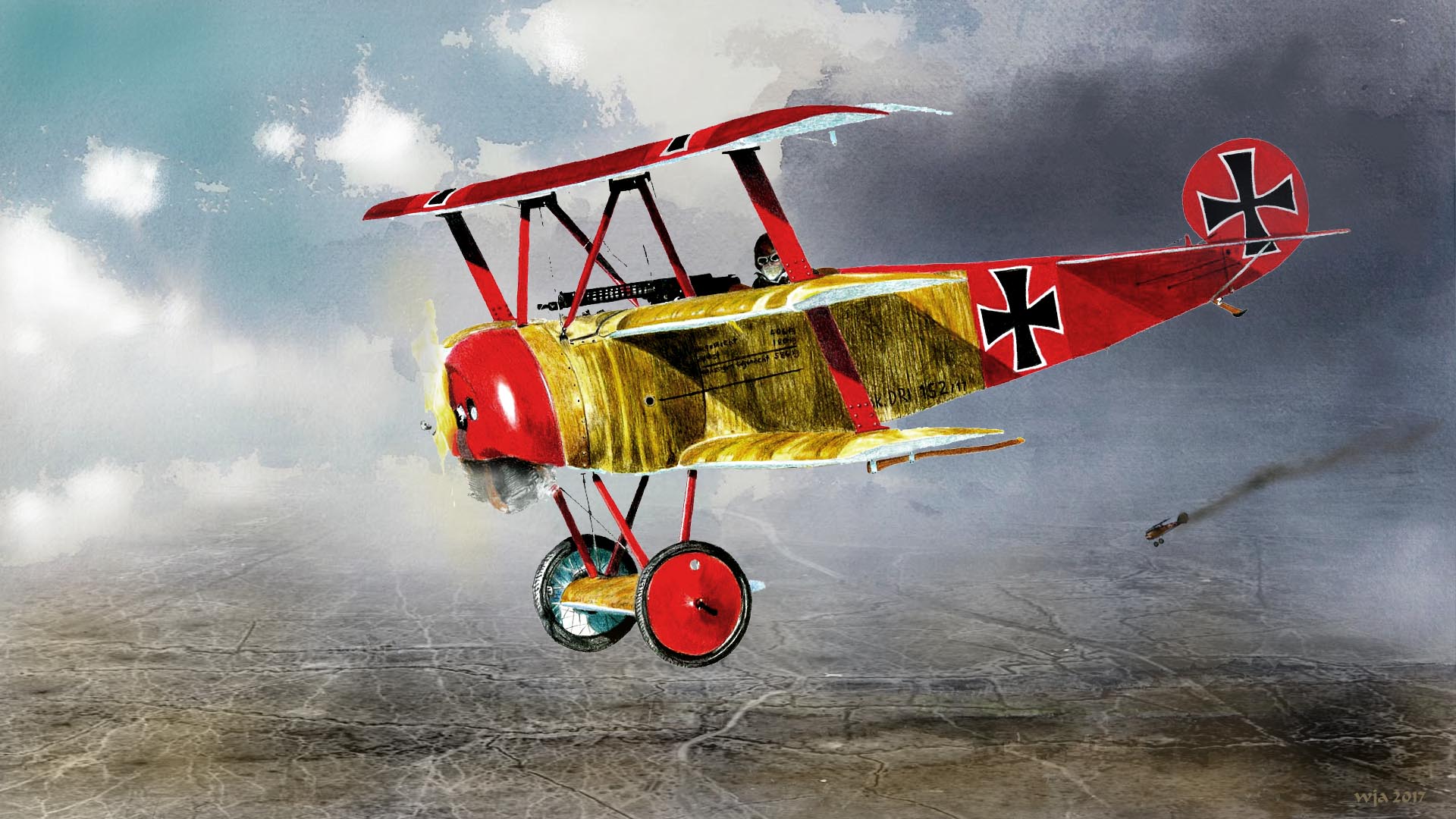 Fokker Dr I Manfred Von Richthofen Red Baron World War I 1920x1080