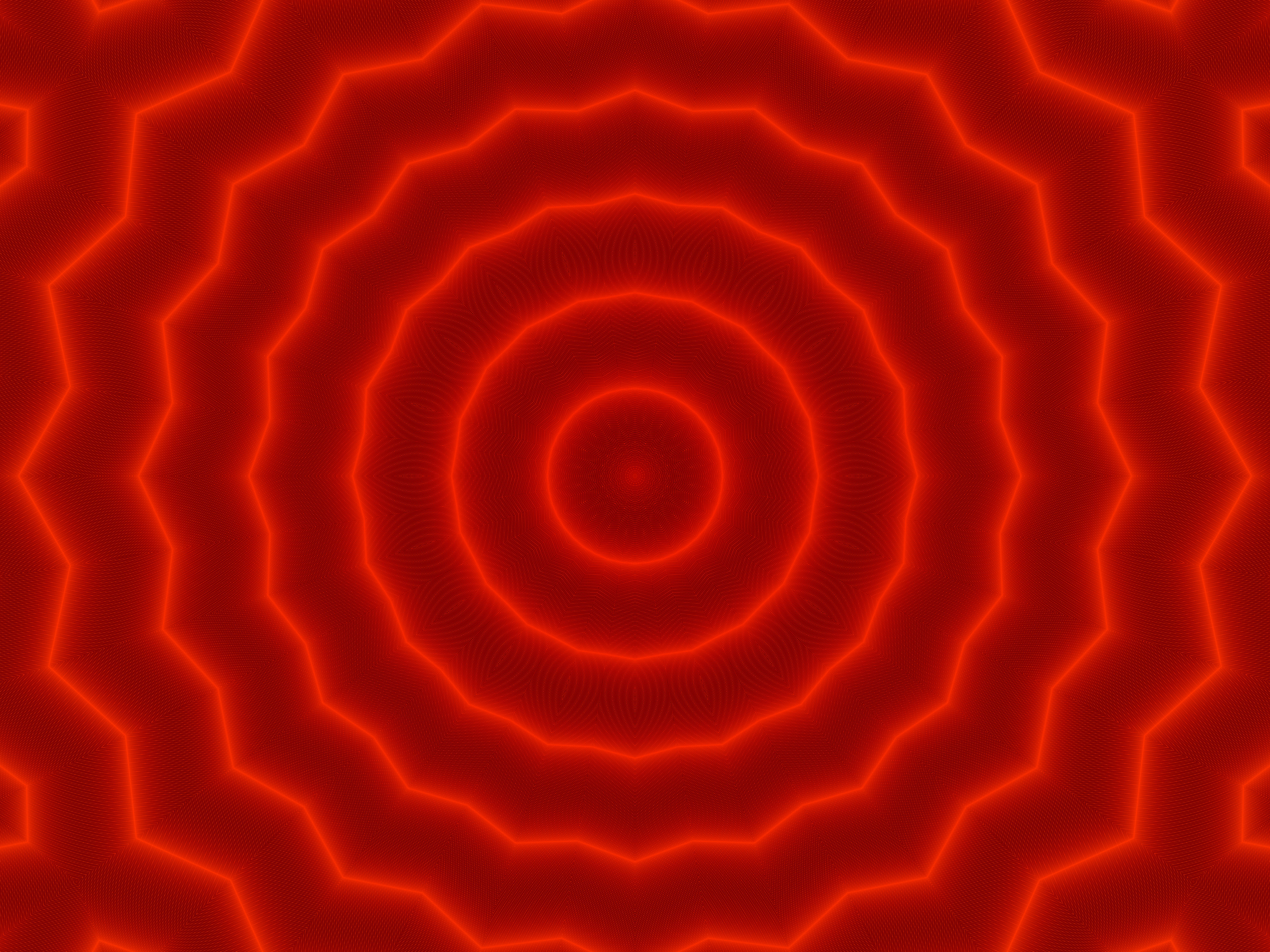 Digital Art Kaleidoscope Red 4000x3000