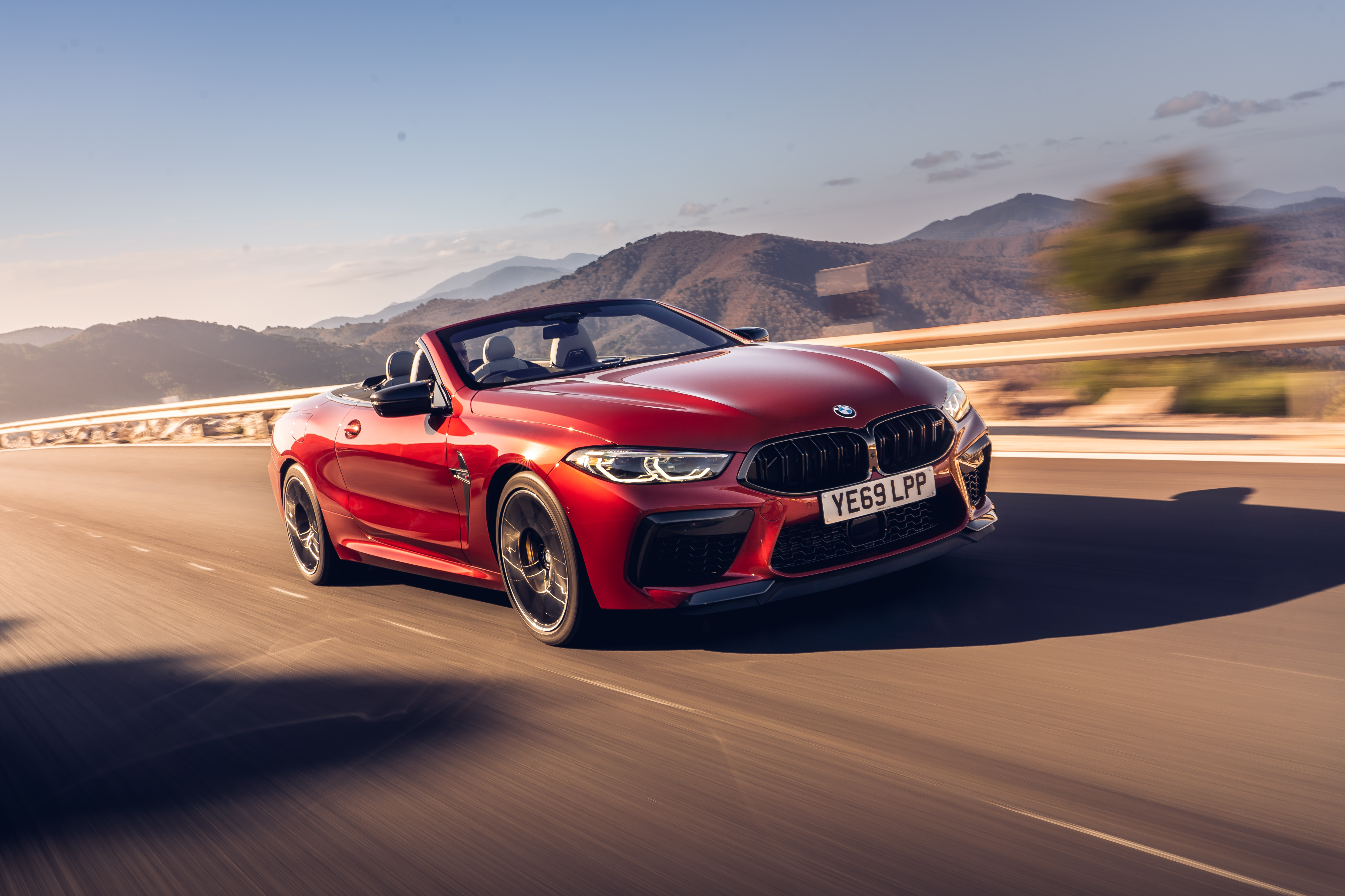 Bmw Bmw M8 Cabriolet Car Grand Tourer Red Car Vehicle 5779x3853