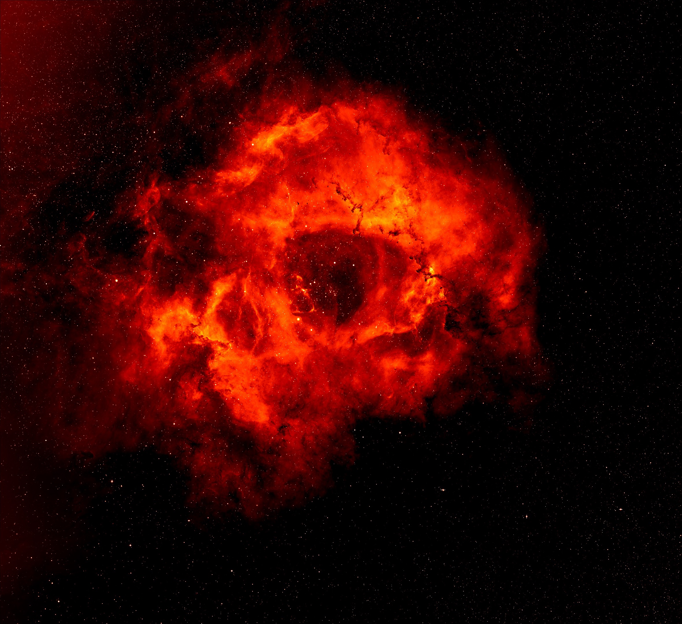Rose Nebula Skull Bones Galaxy Space Universe Stars Fire Plasma Smoke Mist Milky Way 2360x2160