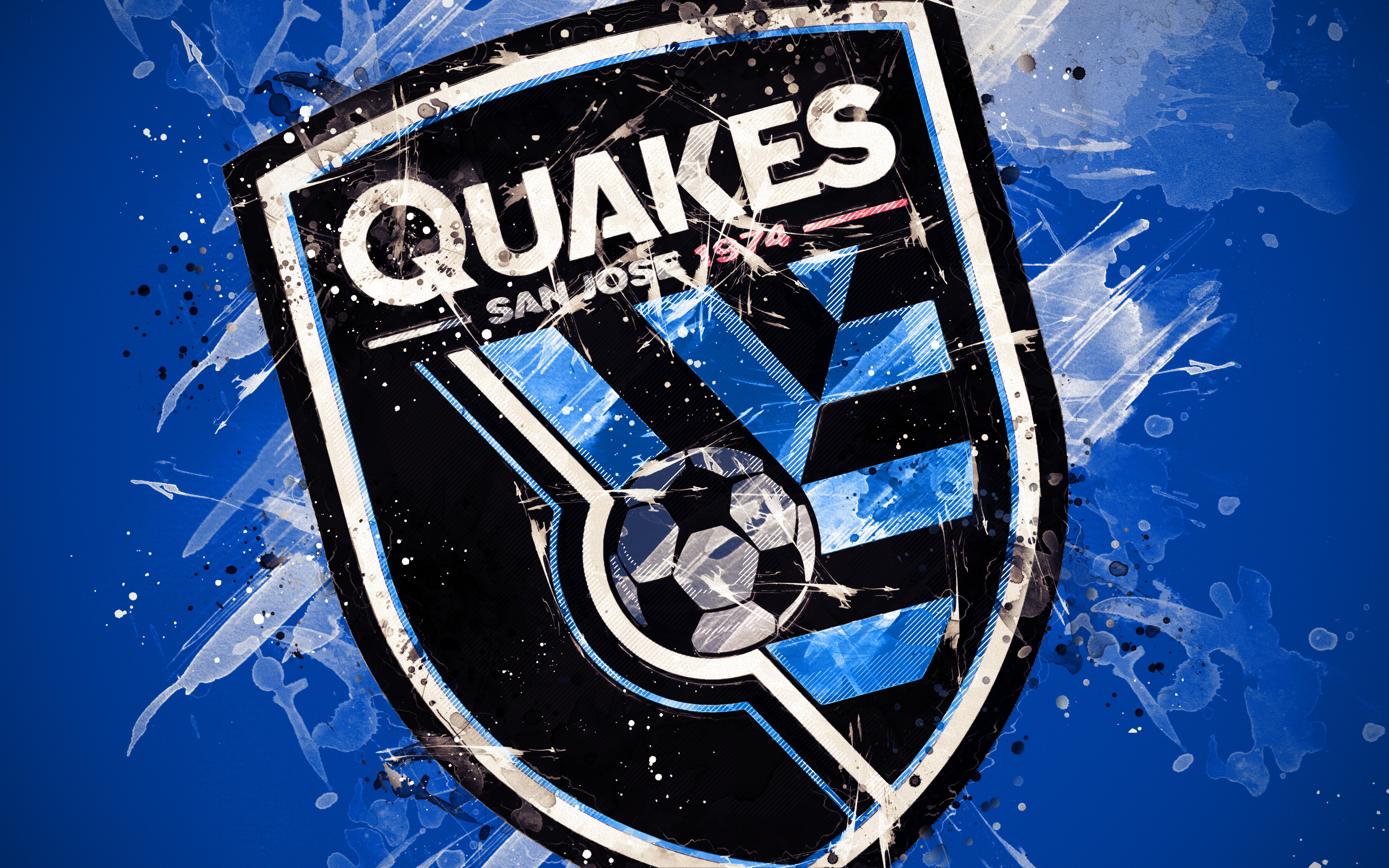 Emblem Logo Mls San Jose Earthquakes Soccer 3840x2400