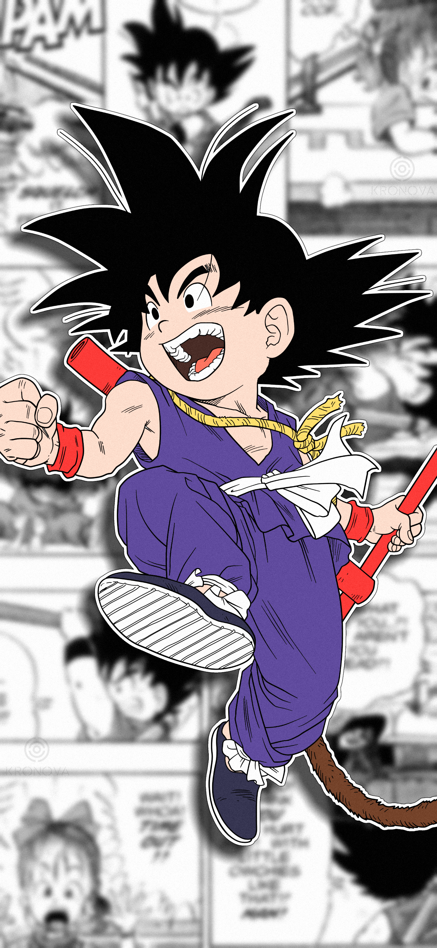Dragon Ball Dragon Ball Z Son Goku San Goku Anime Manga 1440x3120