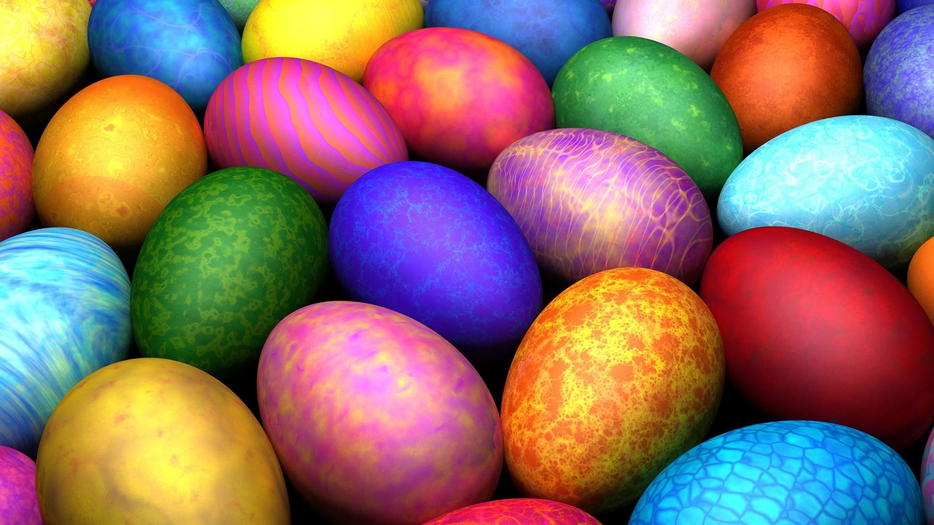 Colorful Easter Easter Egg Holiday 1920x1080