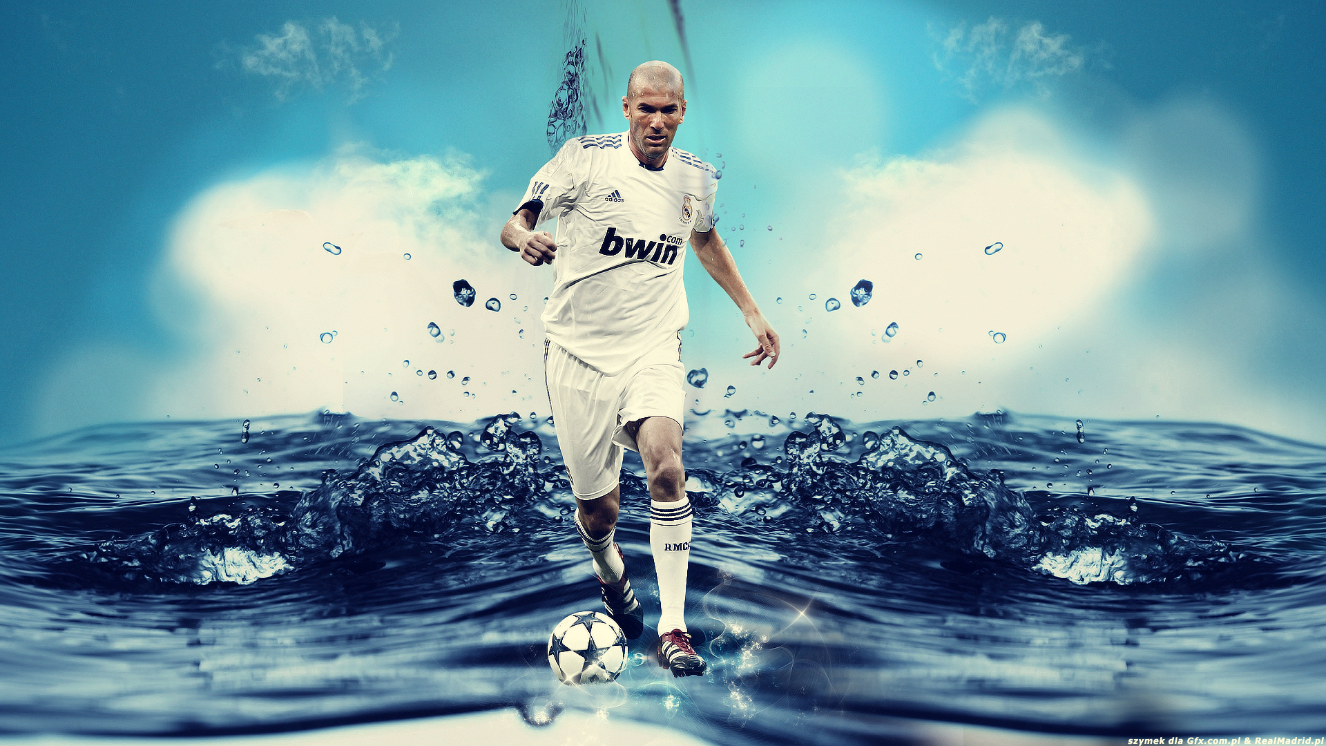 French Real Madrid C F Soccer Zinedine Zidane 1920x1080