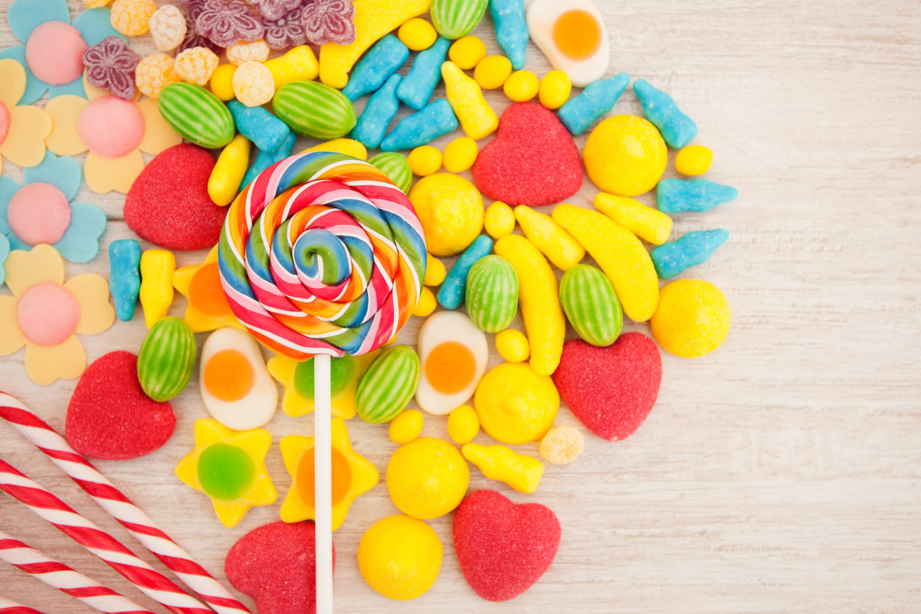 Colorful Food Sweets Candy Lollipop 3176x2117