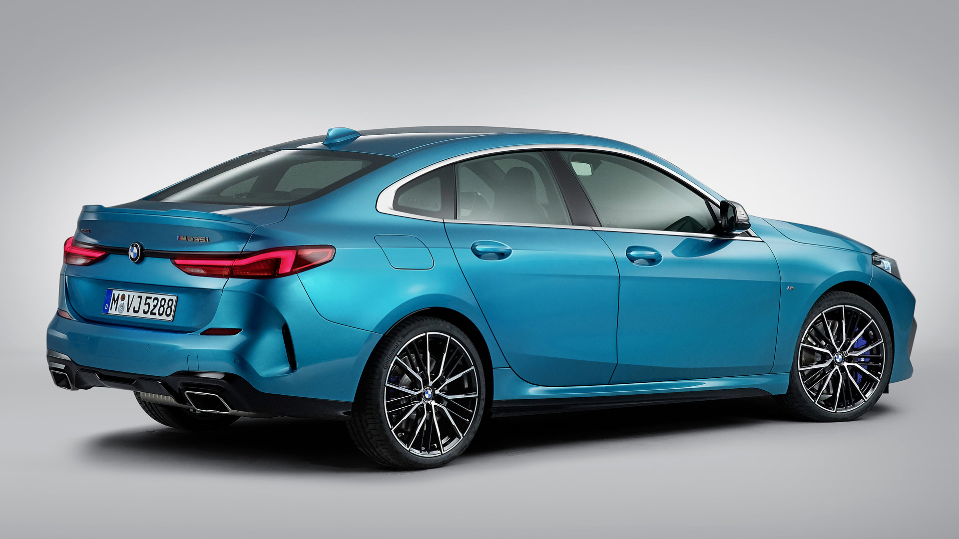 Bmw M235i Gran Coupe Blue Car Car Compact Car Luxury Car 1920x1080