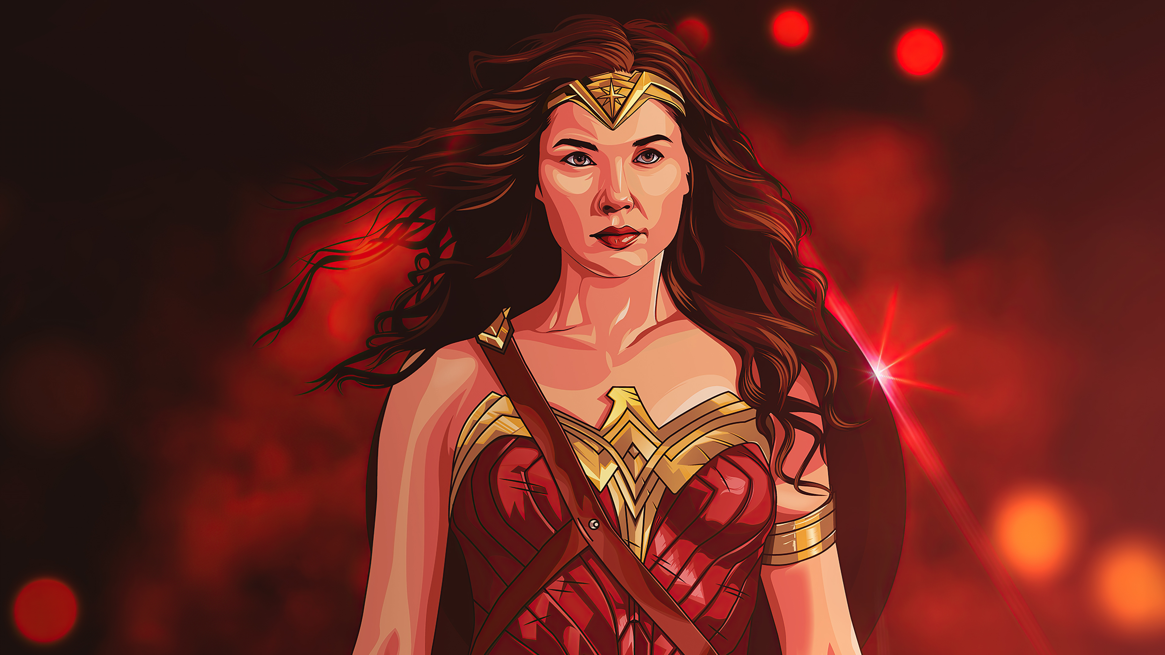 Wonder Woman 4K Superhero Behance Artwork 3840x2160