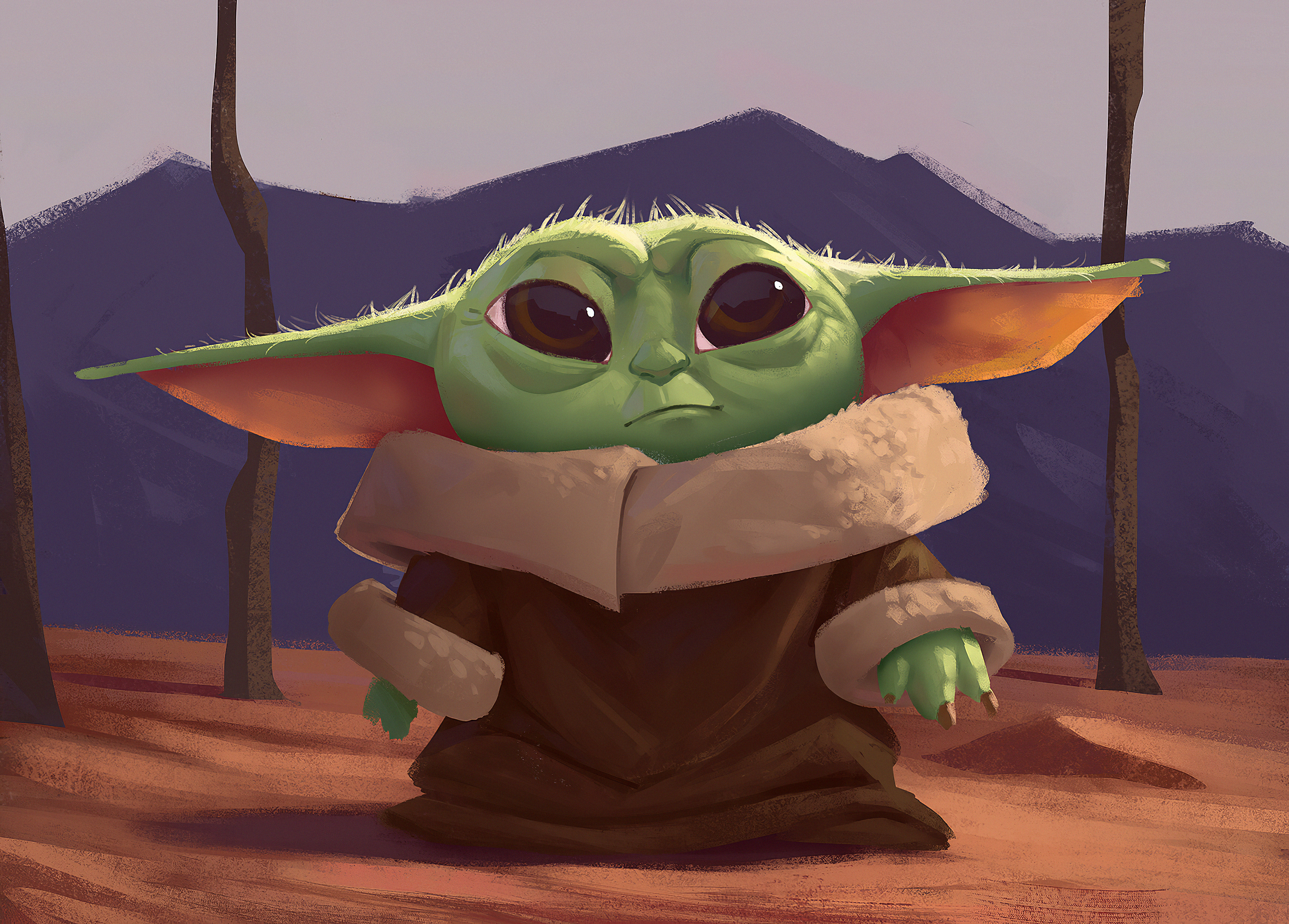 Baby Yoda Star Wars 3466x2484