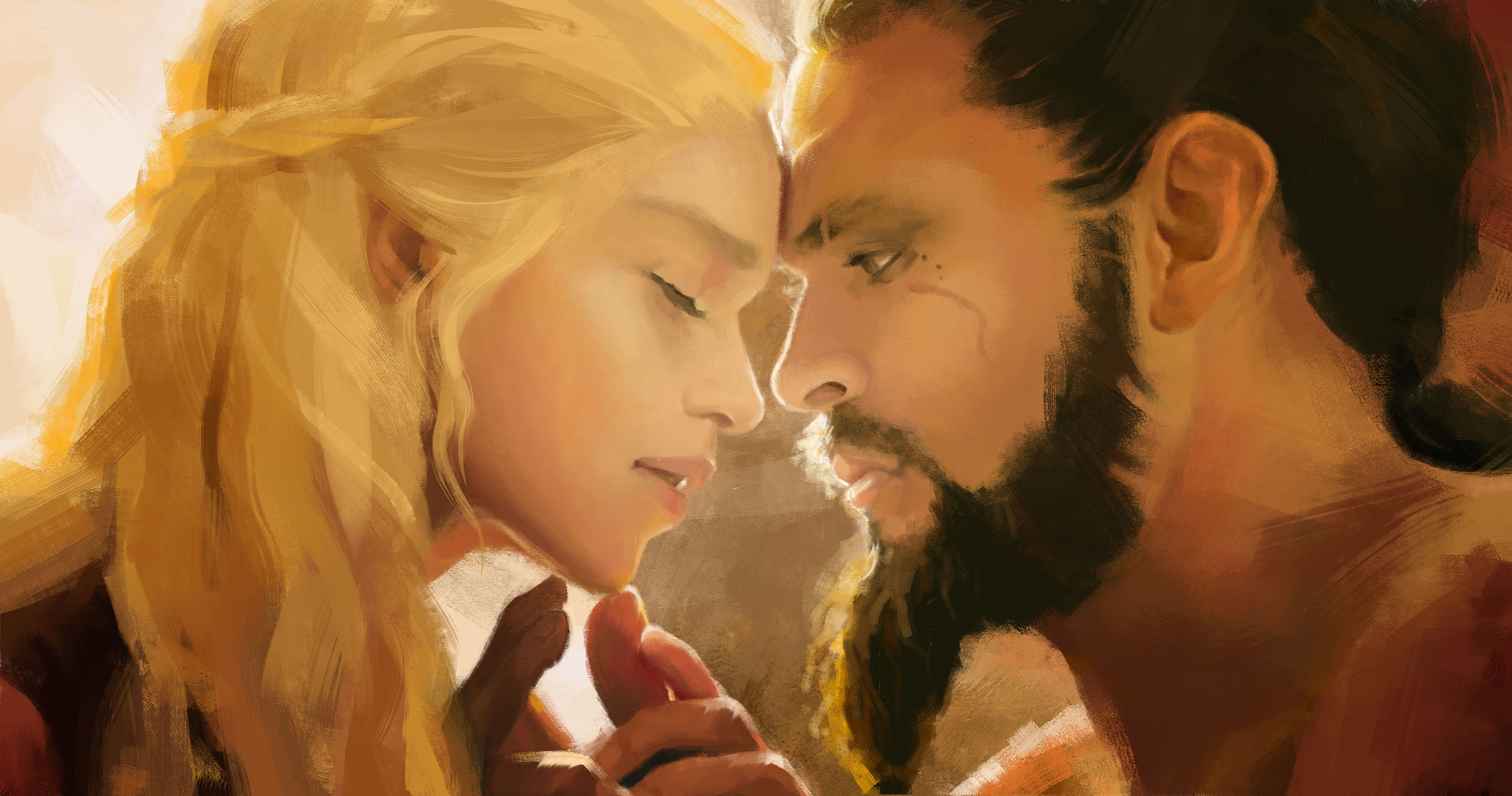 Daenerys Targaryen Drogo Game Of Thrones 3840x2023