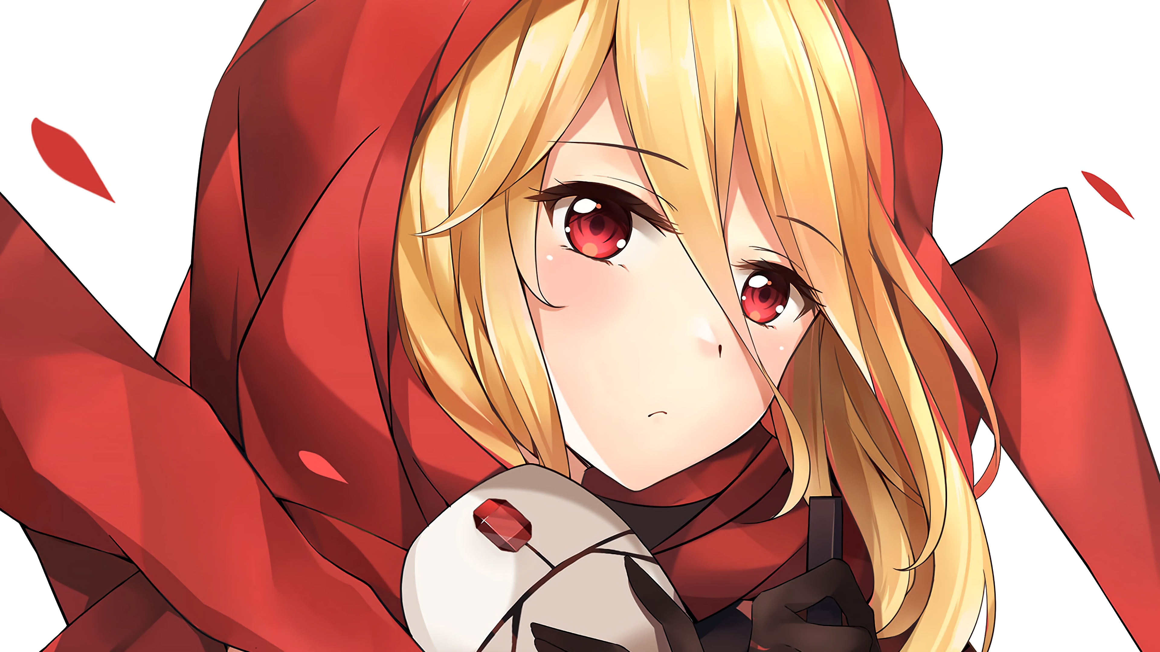 Blonde Evileye Overlord Girl Overlord Anime Red Eyes 3840x2160