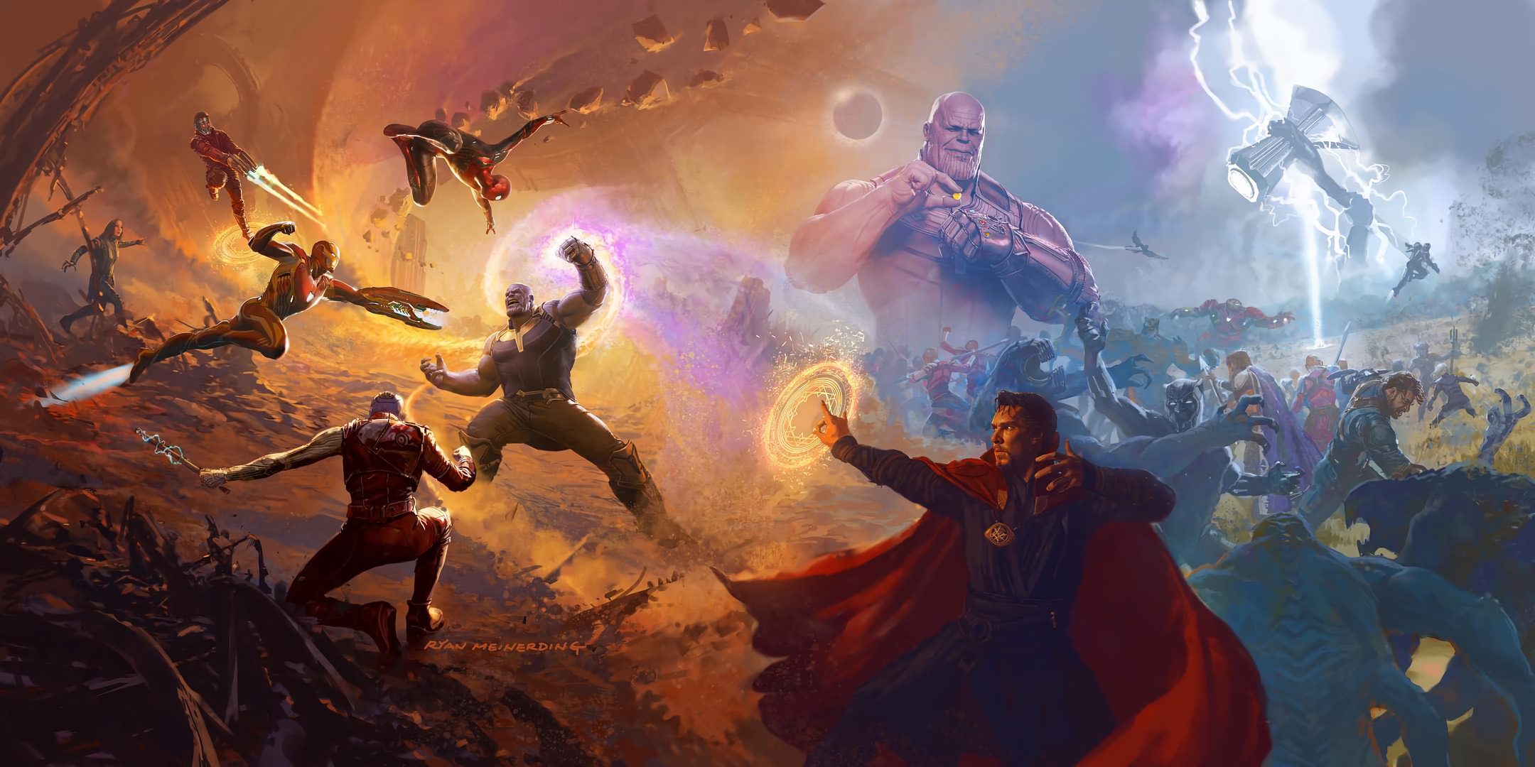Avengers Avengers Infinity War Black Panther Marvel Comics Captain America Doctor Strange Falcon Mar 2160x1080