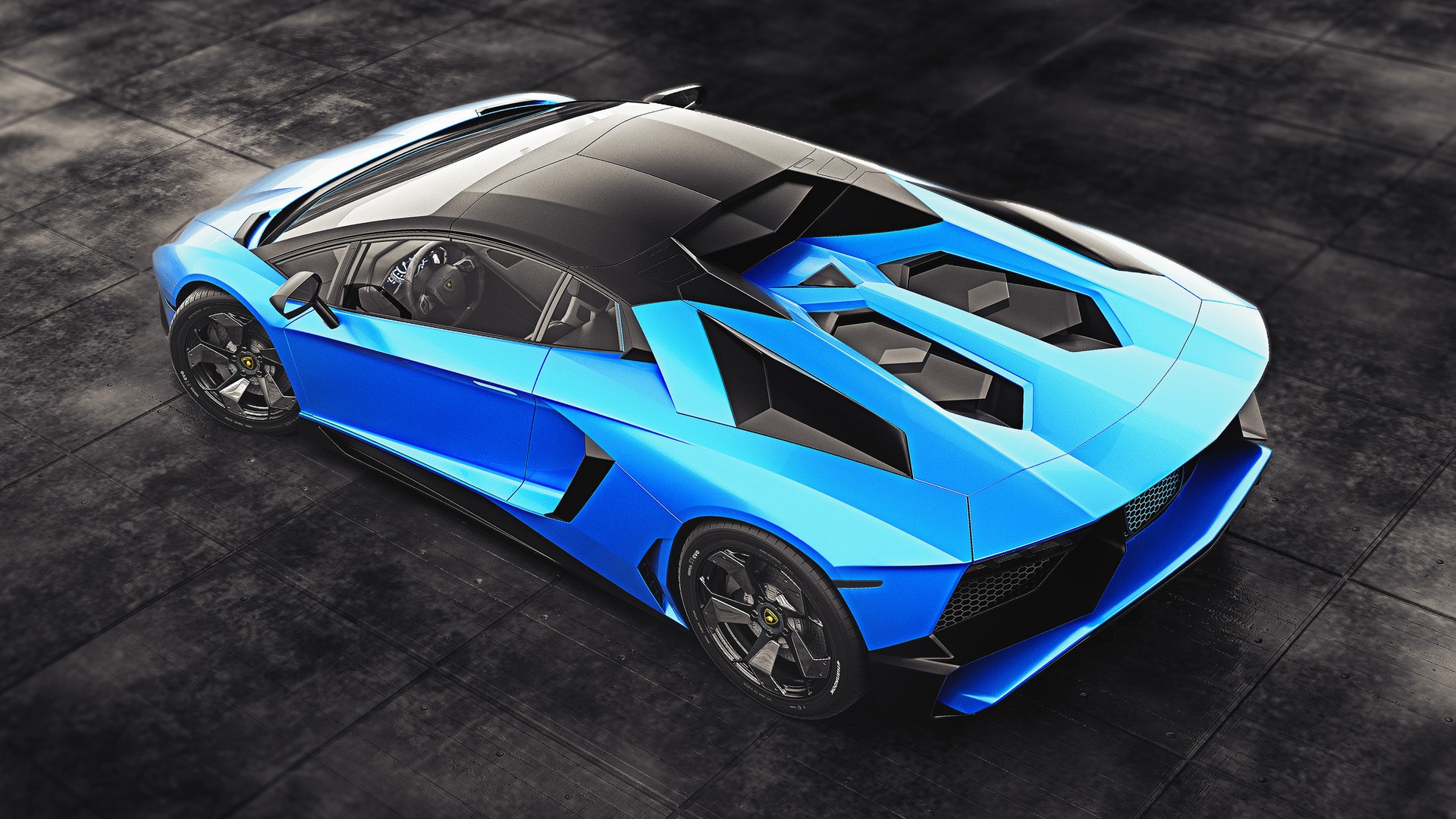 Blue Car Car Lamborghini Lamborghini Aventador Sport Car Supercar Vehicle 1920x1080