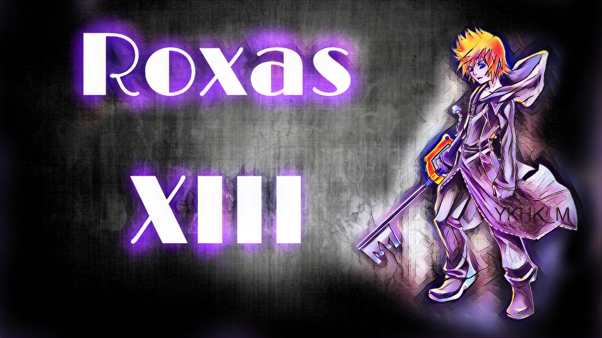 Video Game Art Roxas Kingdom Hearts Kingdom Hearts 2 Fan Art Square Enix Play PSP 1920x1080